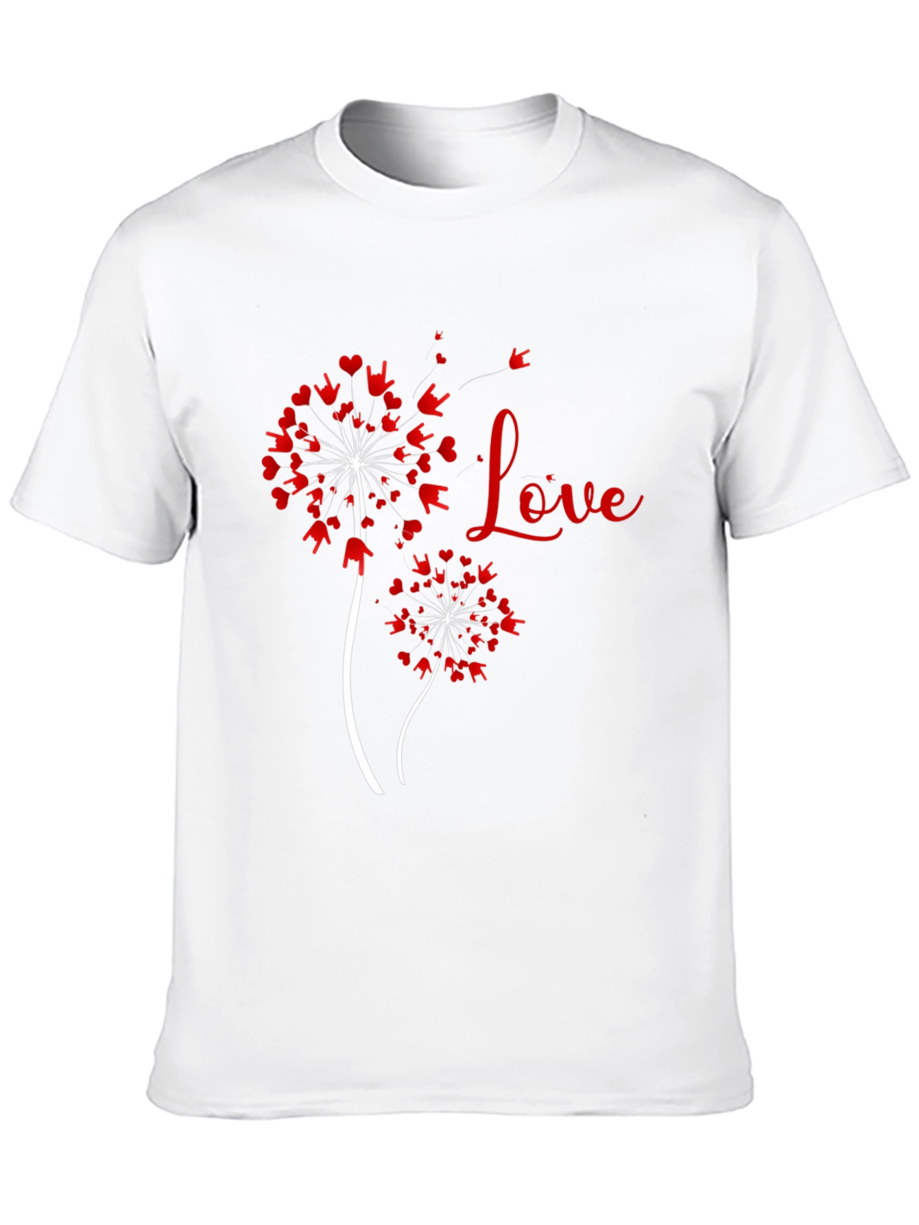 Black Love Dandelion ASL Graphic Tee view 10