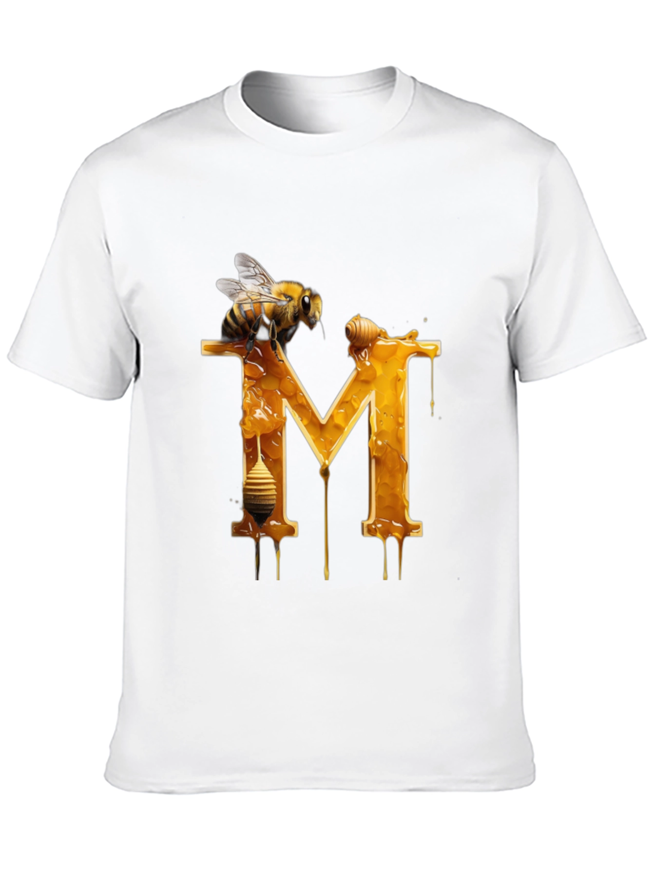 Honey Bee "M" Letter T-Shirt - 10