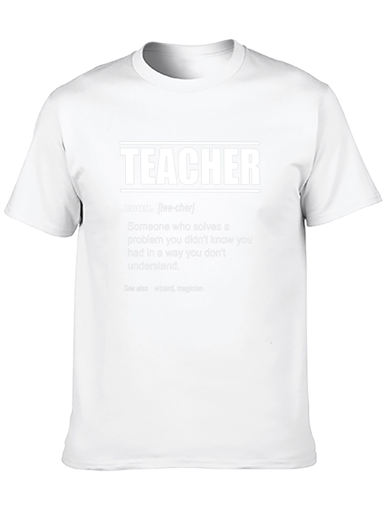 Black Teacher Definition T-Shirt - Wizard Magician Funny Tee view 10