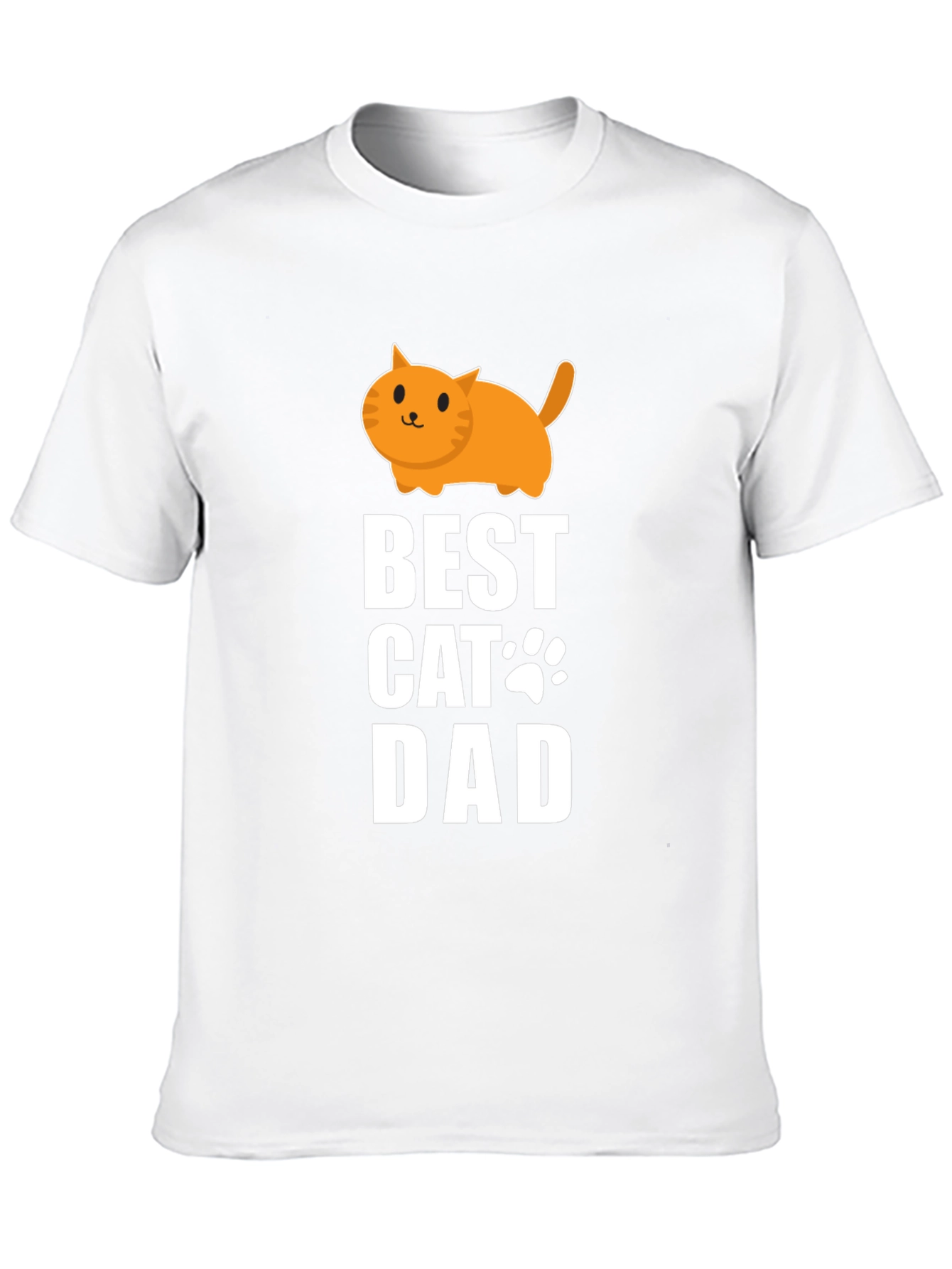 Black Best Cat Dad T-Shirt - Cute Graphic Tee view 10