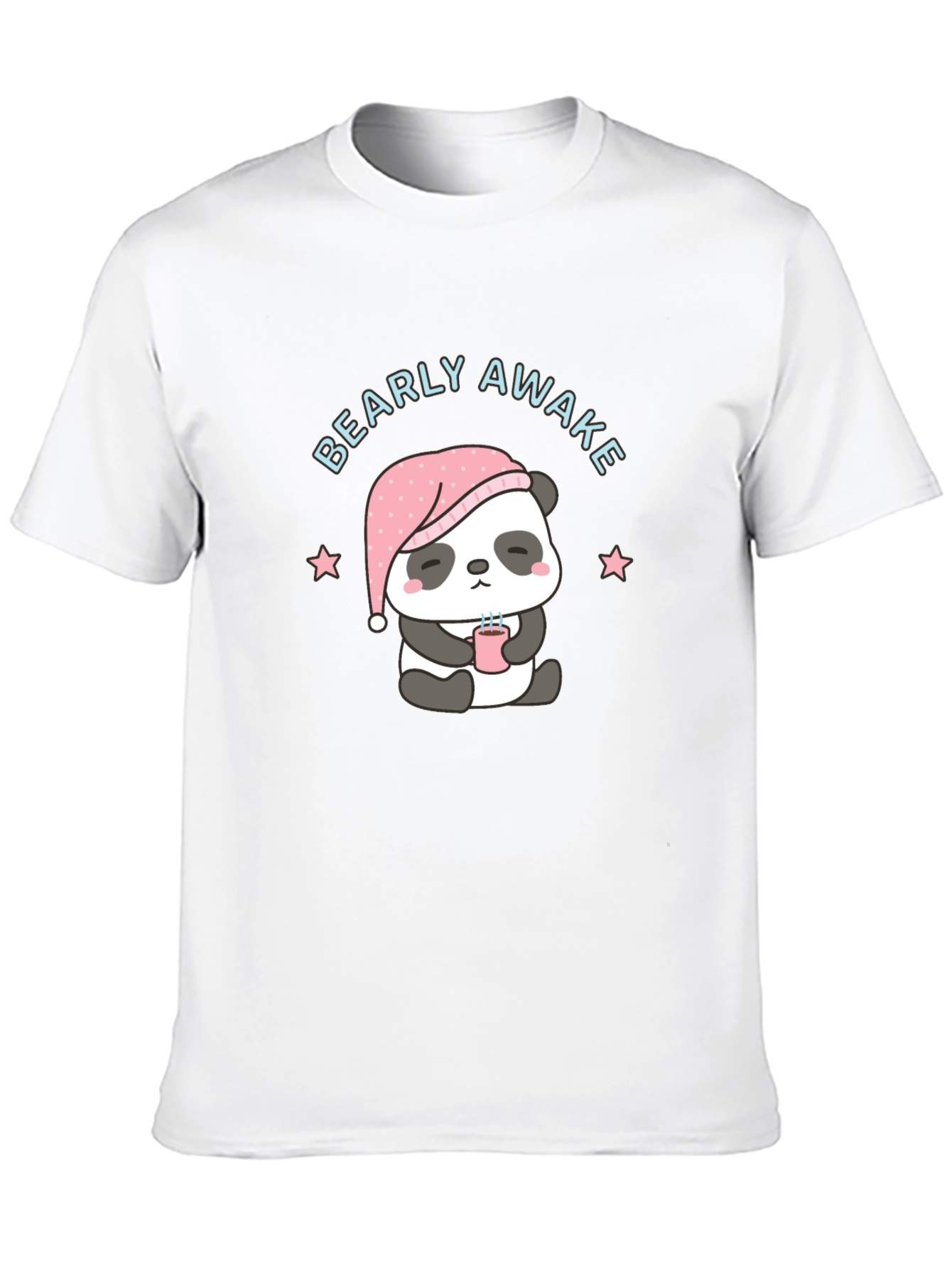 Black Bearly Awake Panda Black T-Shirt view 10