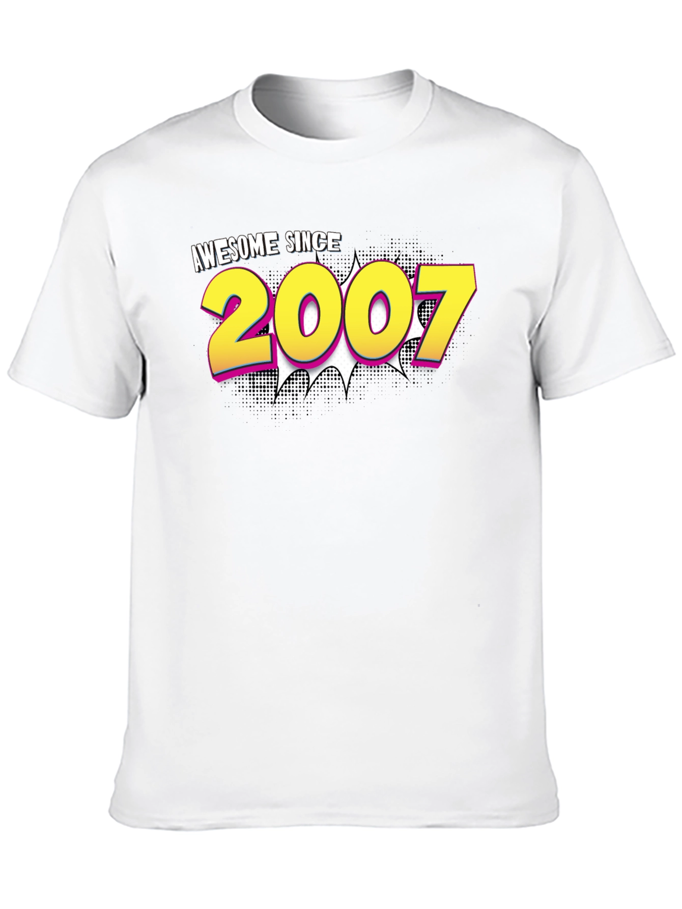 Black Awesome Since 2007 Graphic T-Shirt view 10