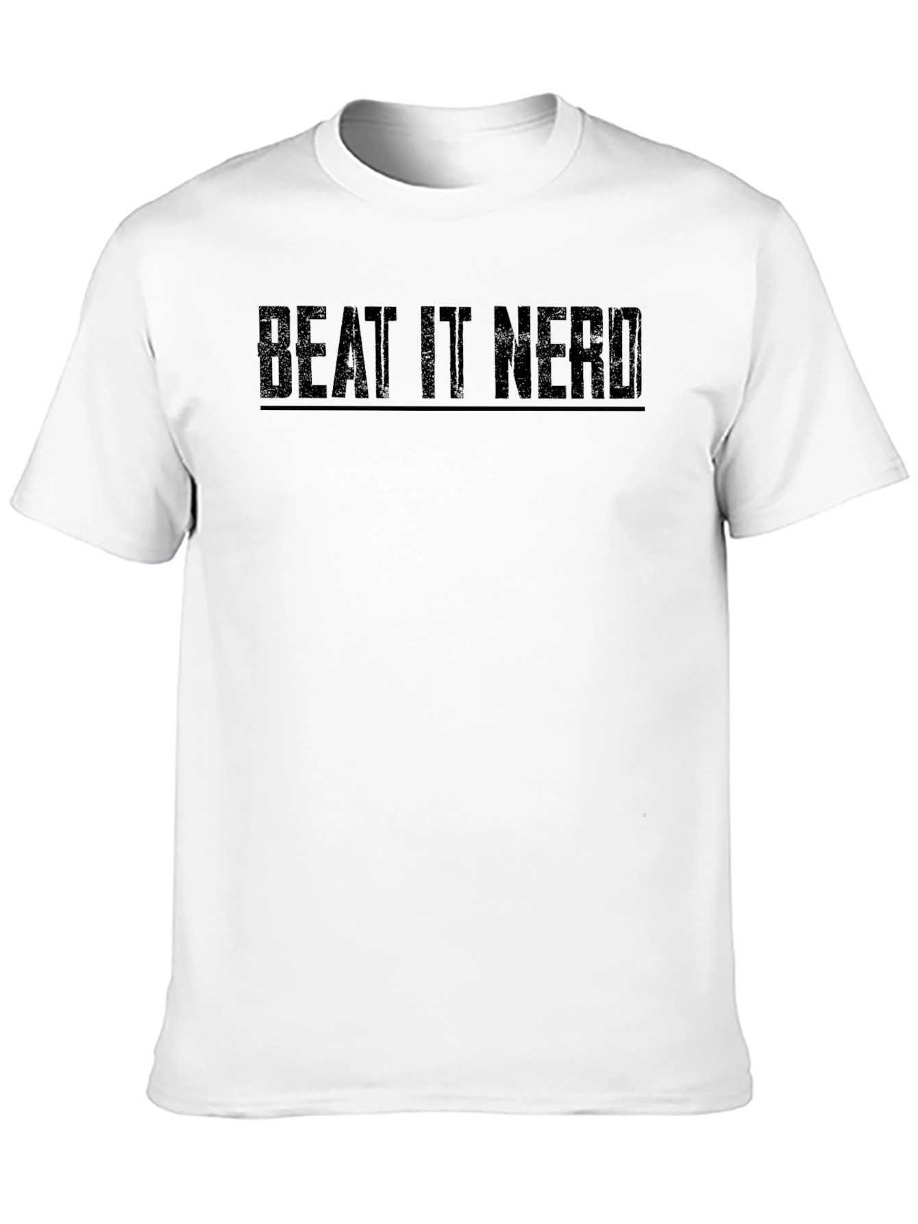 Black Beat It Nerd - Black Graphic T-Shirt view 10