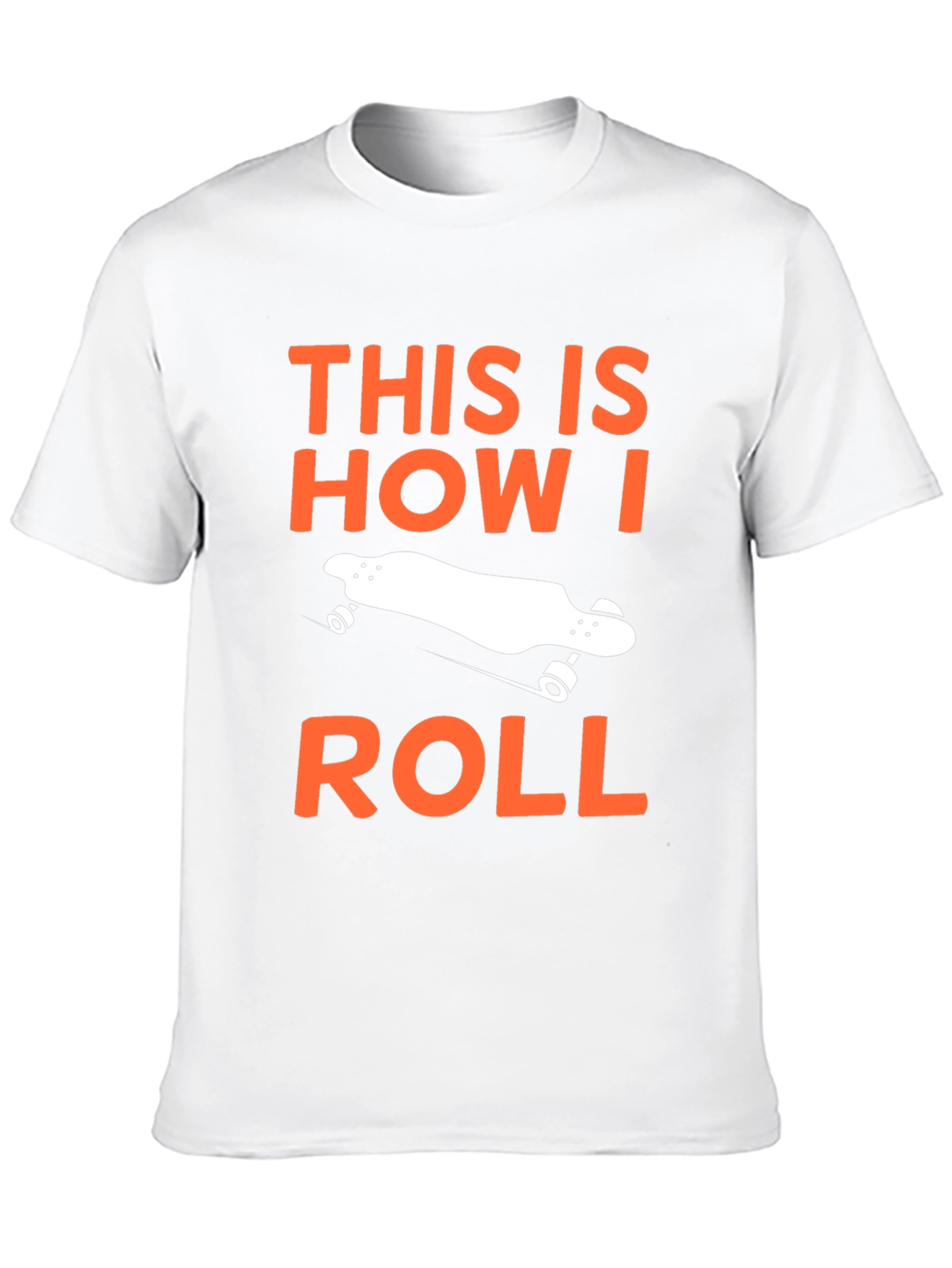 Black This Is How I Roll Skateboard T-Shirt view 10
