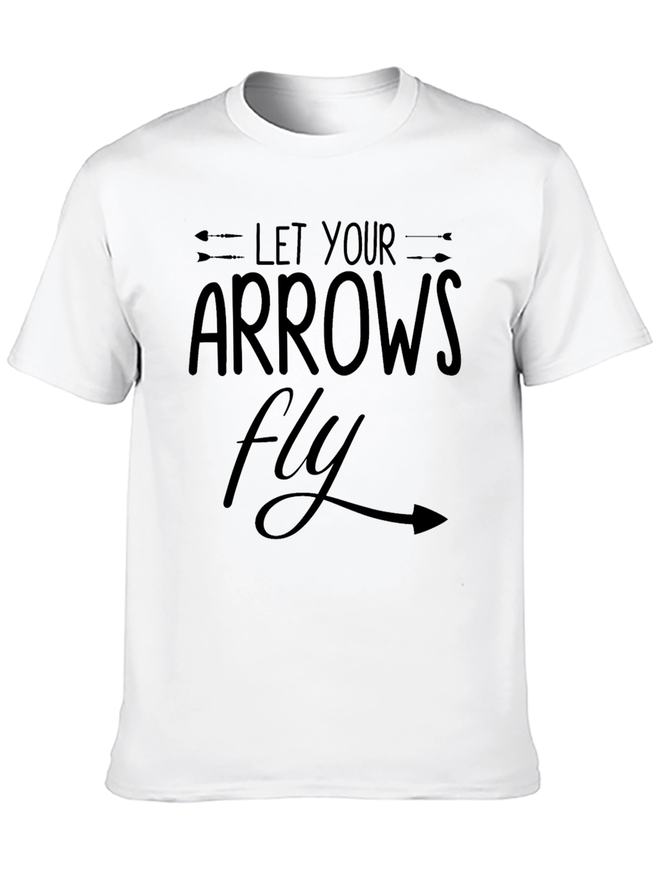 Black Let Your Arrows Fly Black T-Shirt view 10
