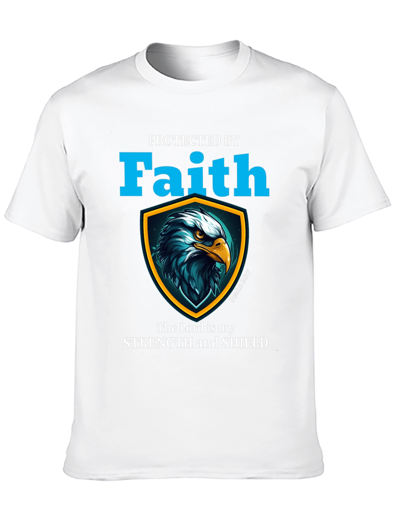Black Faith Protected Eagle Shield Graphic Tee view 10