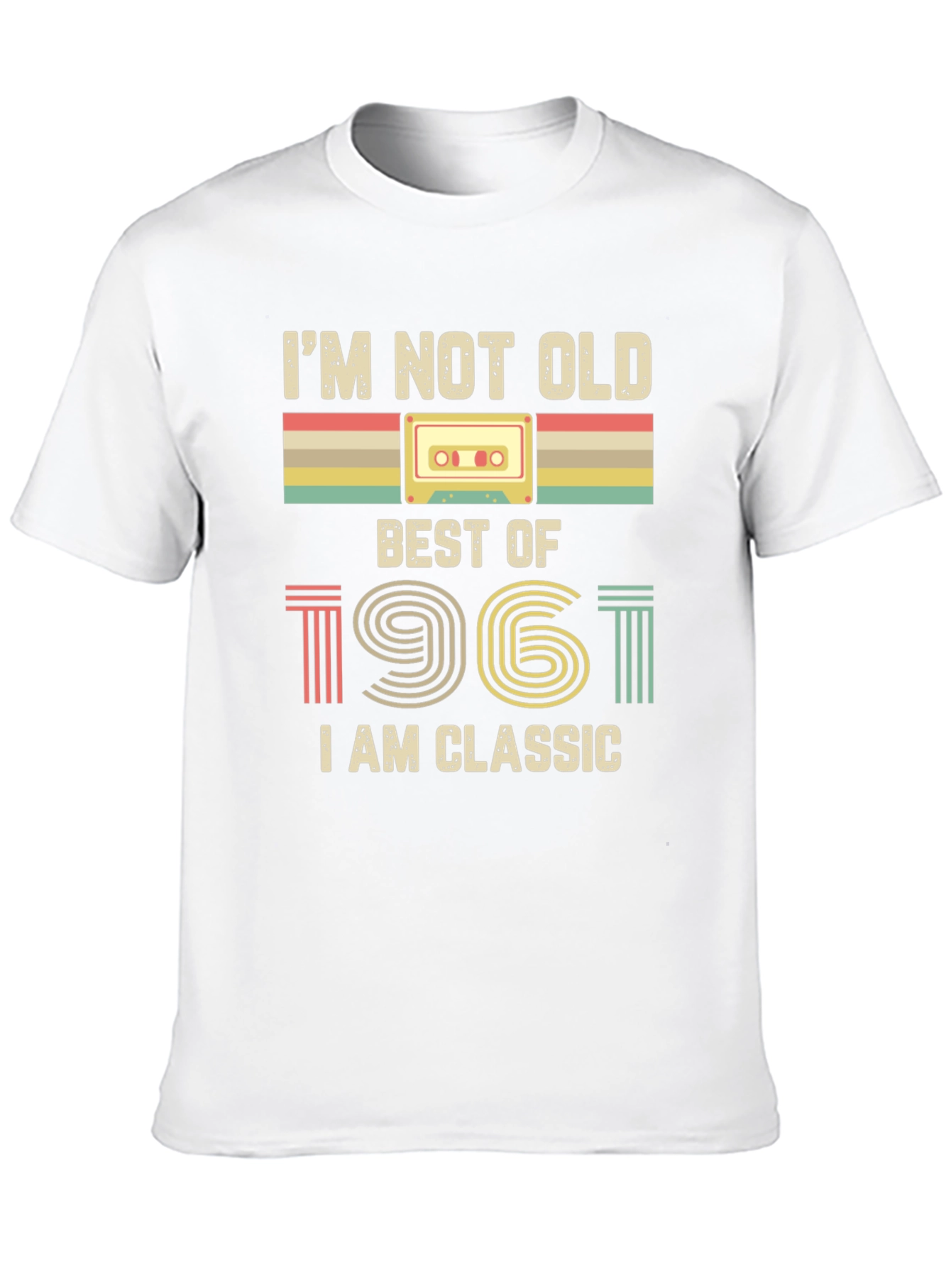 Black Retro 1961 Classic Cassette Tape Graphic Tee view 10