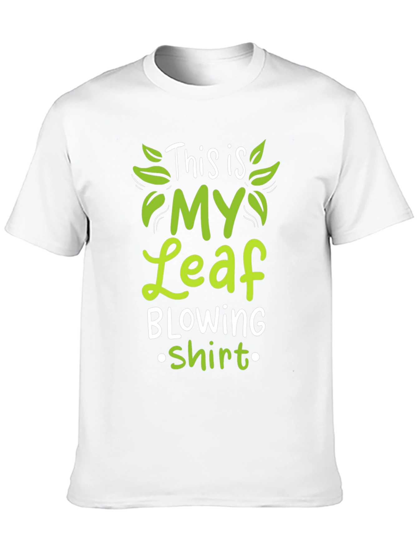 Black Leaf Blowing Shirt - Funny T-Shirt view 10