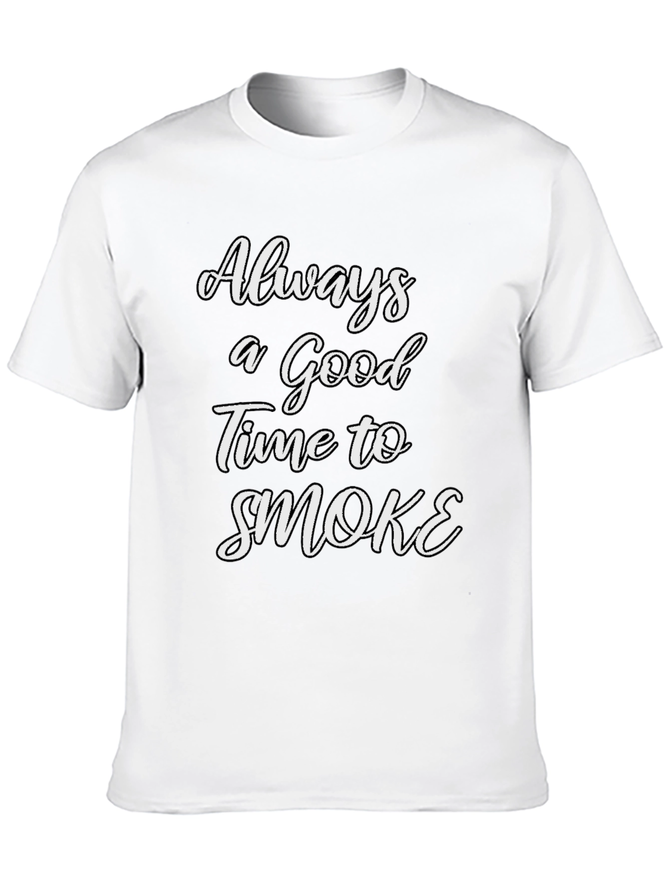 Black Always a Good Time to Smoke T-Shirt view 10