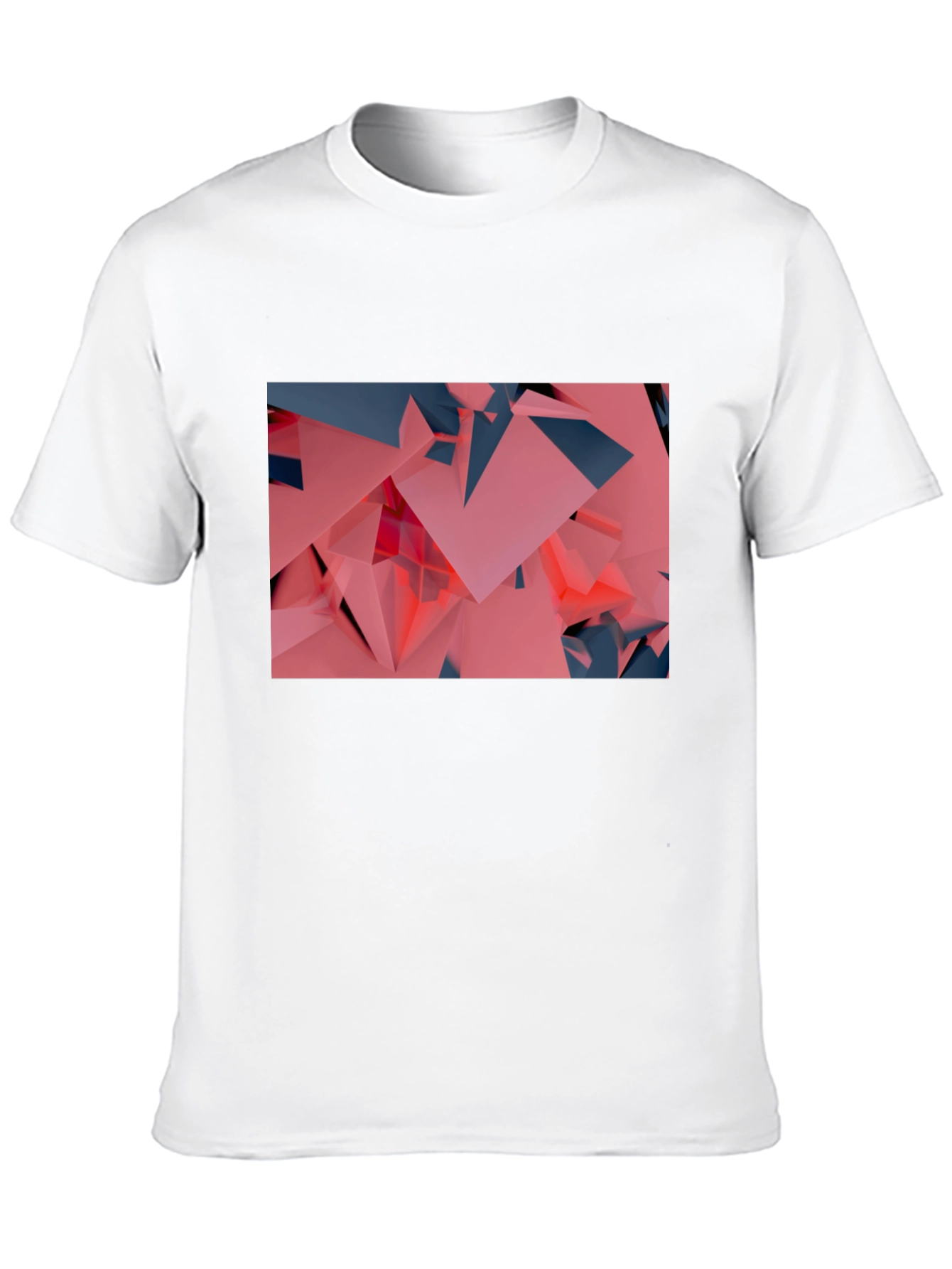 Black Geometric Abstract T-Shirt view 10