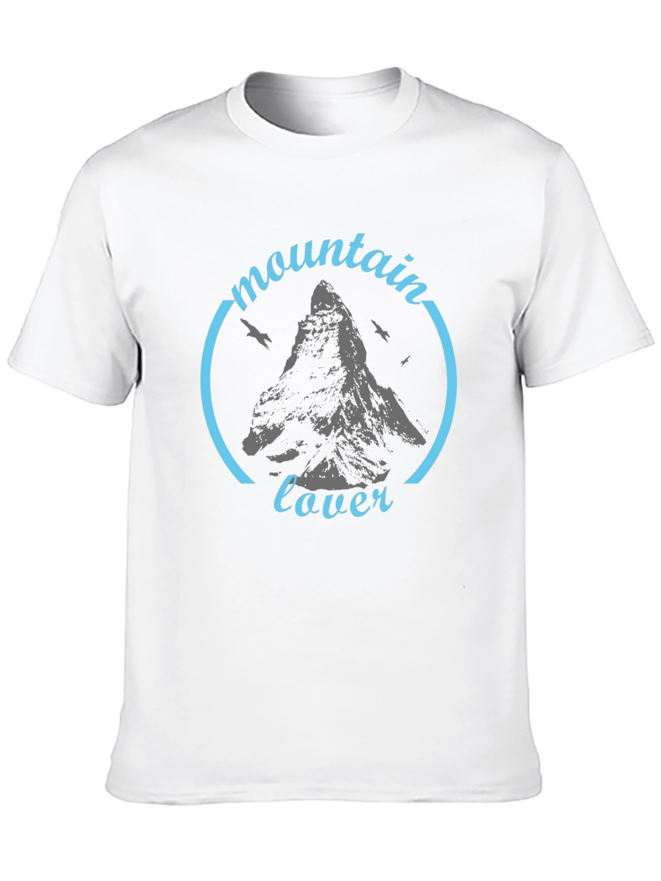 Black Mountain Lover Black Graphic T-Shirt view 10