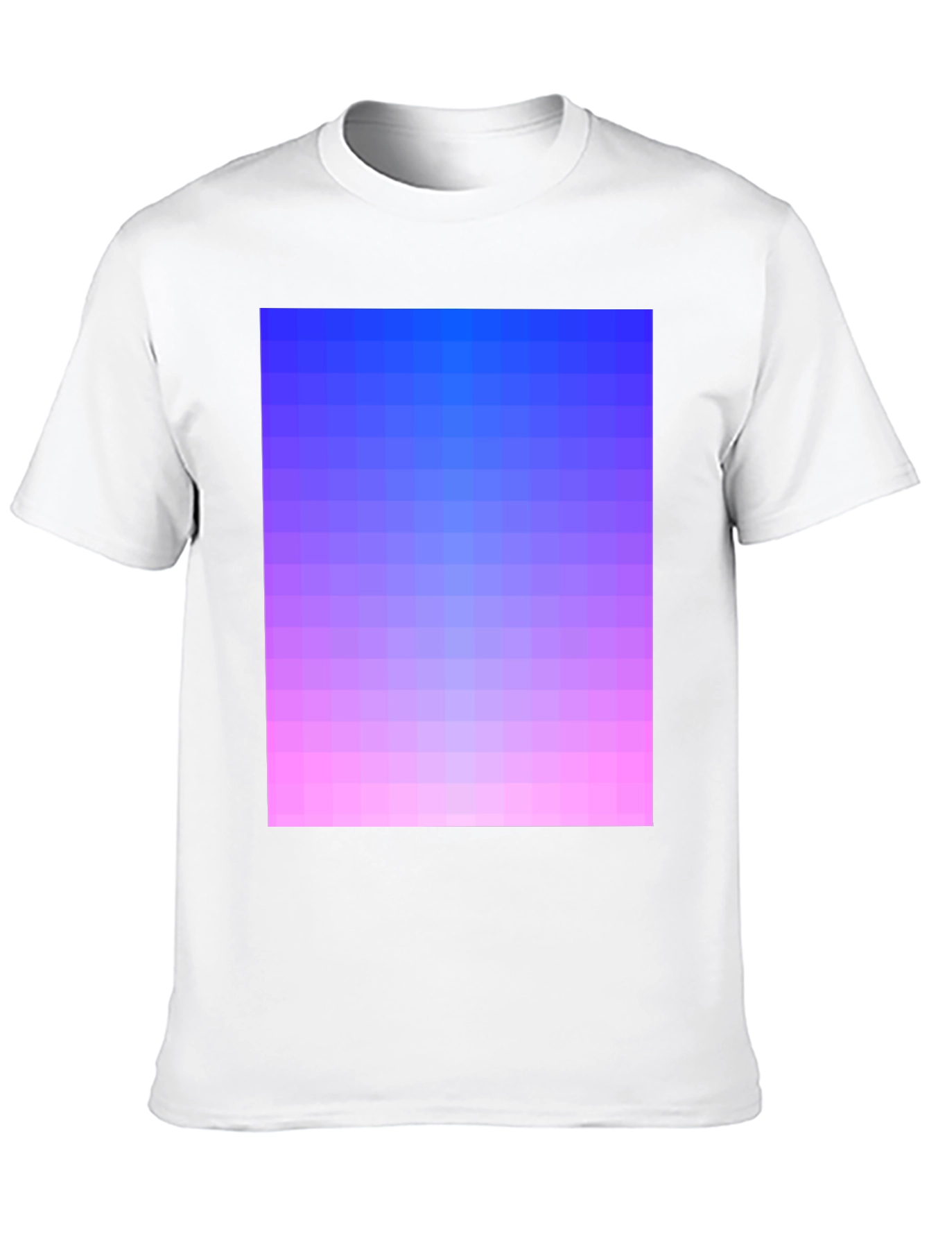 Black Gradient Pixel Art T-Shirt - Stylish Casual Wear view 10
