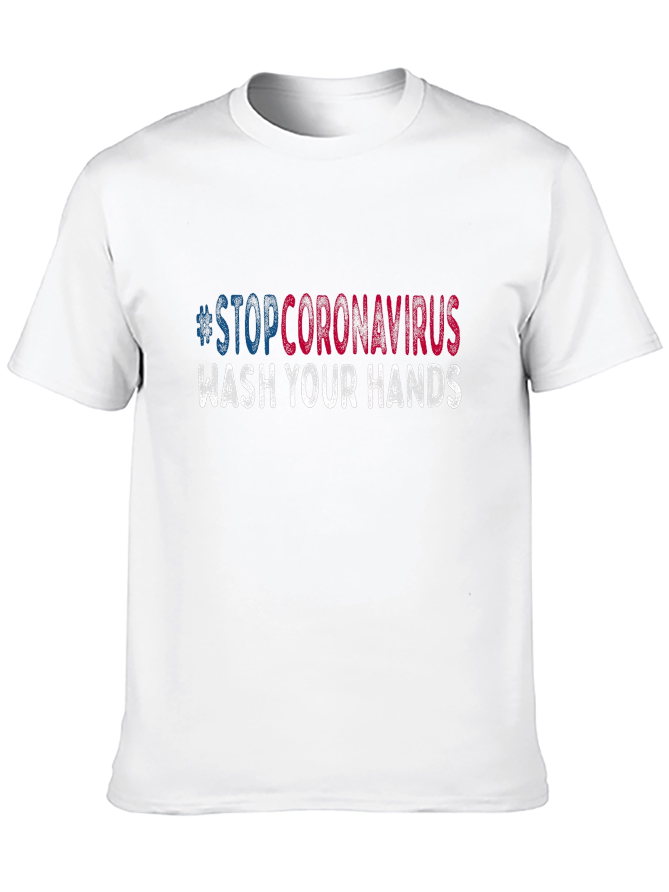 Black Stop Coronavirus Wash Your Hands T-Shirt view 10