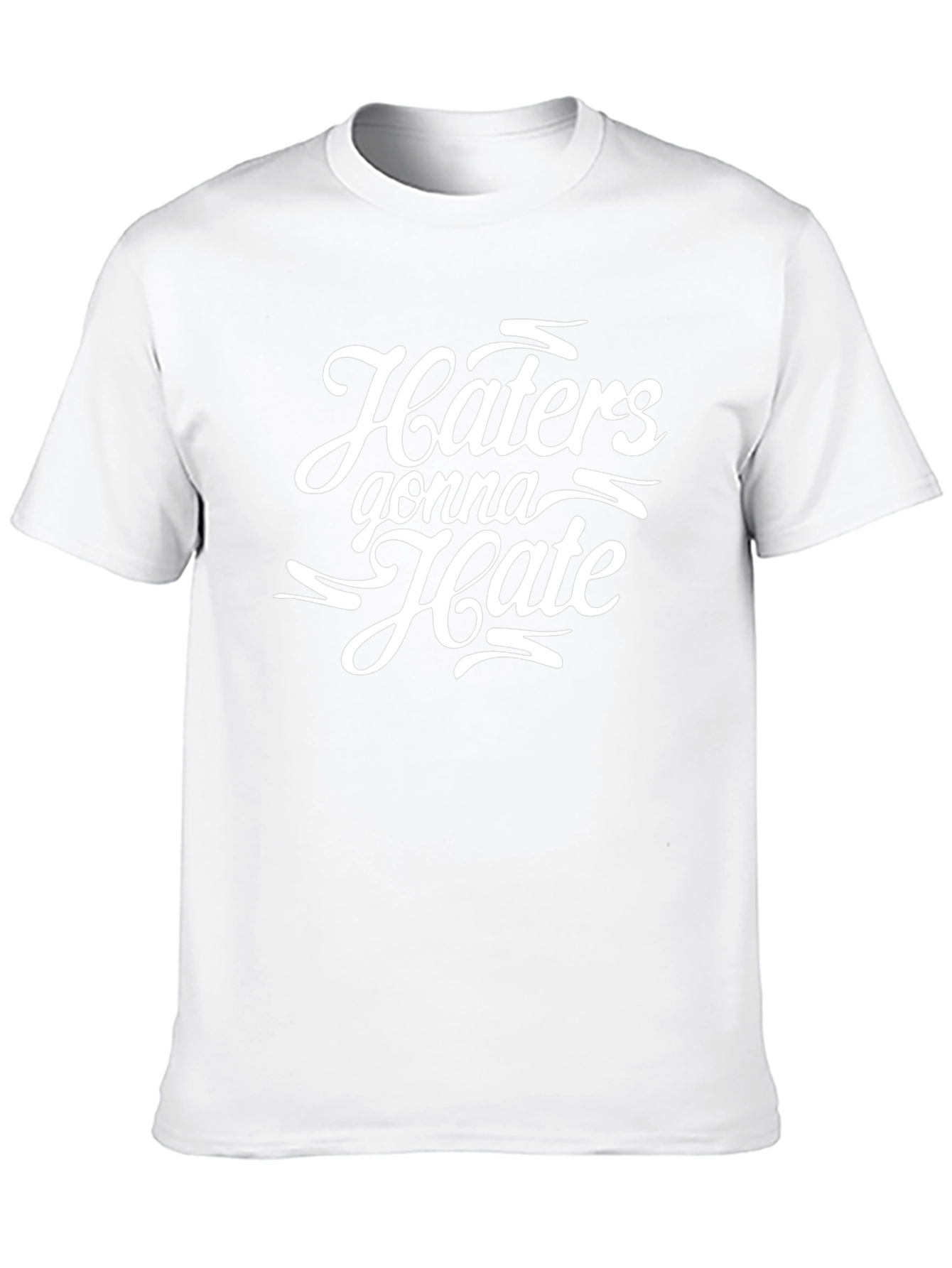 Black Haters Gonna Hate Graphic Tee - Black view 10