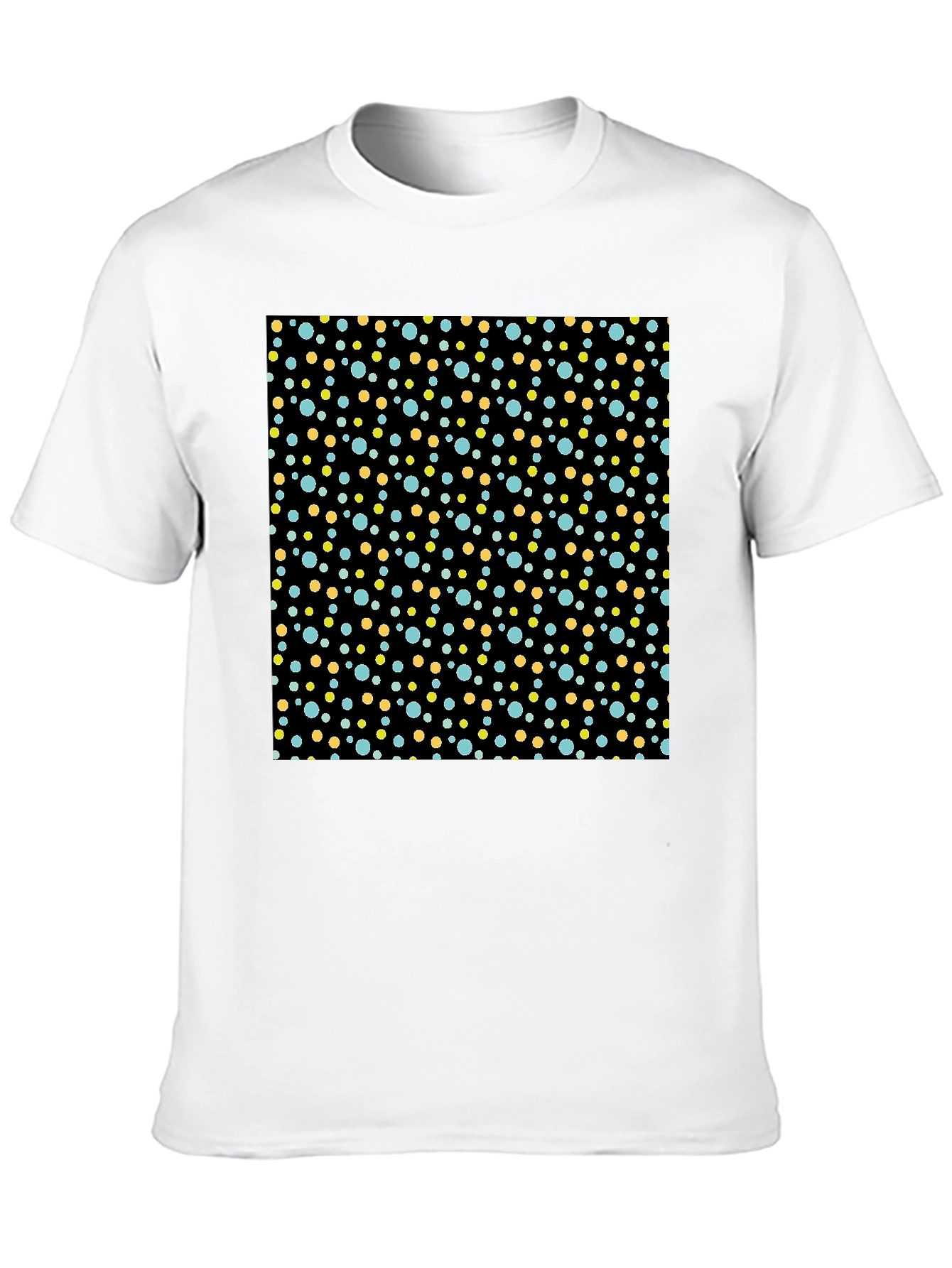 Black Retro Polka Dot T-Shirt - Classic Style view 10