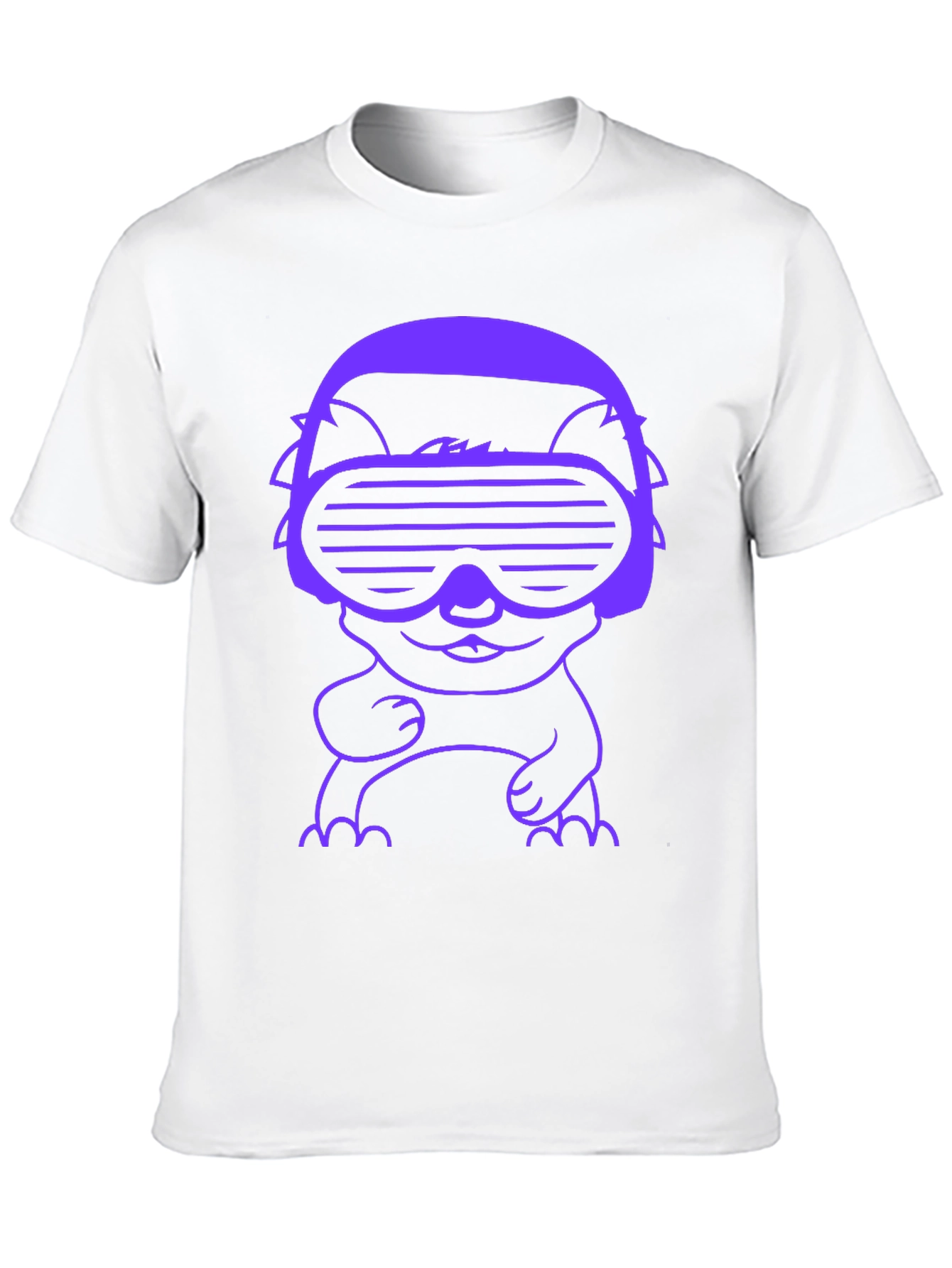 Black Cyberpunk Cat T-Shirt - Retro Gamer Style view 10