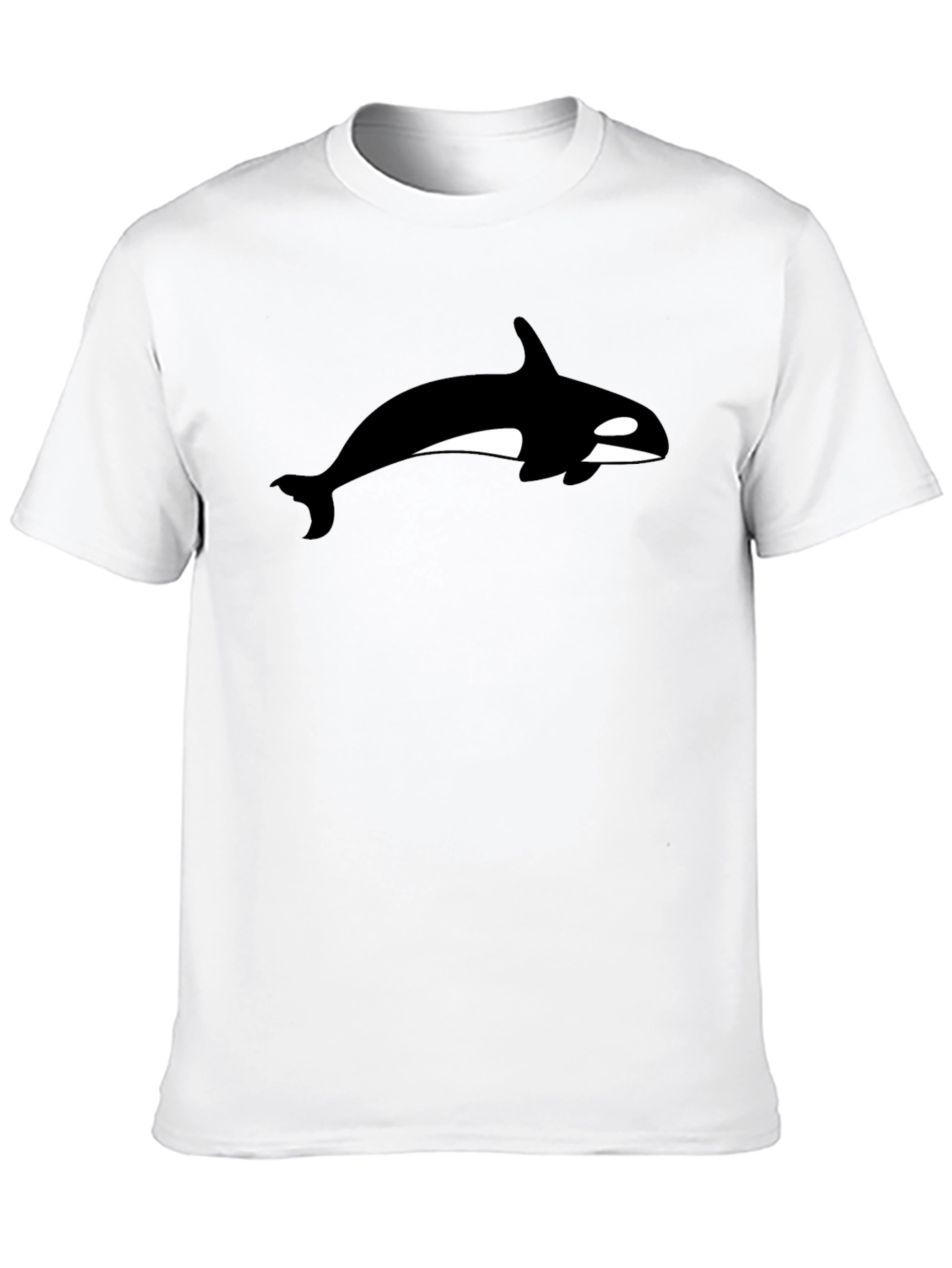 Black Orca Whale Graphic Black T-Shirt view 10