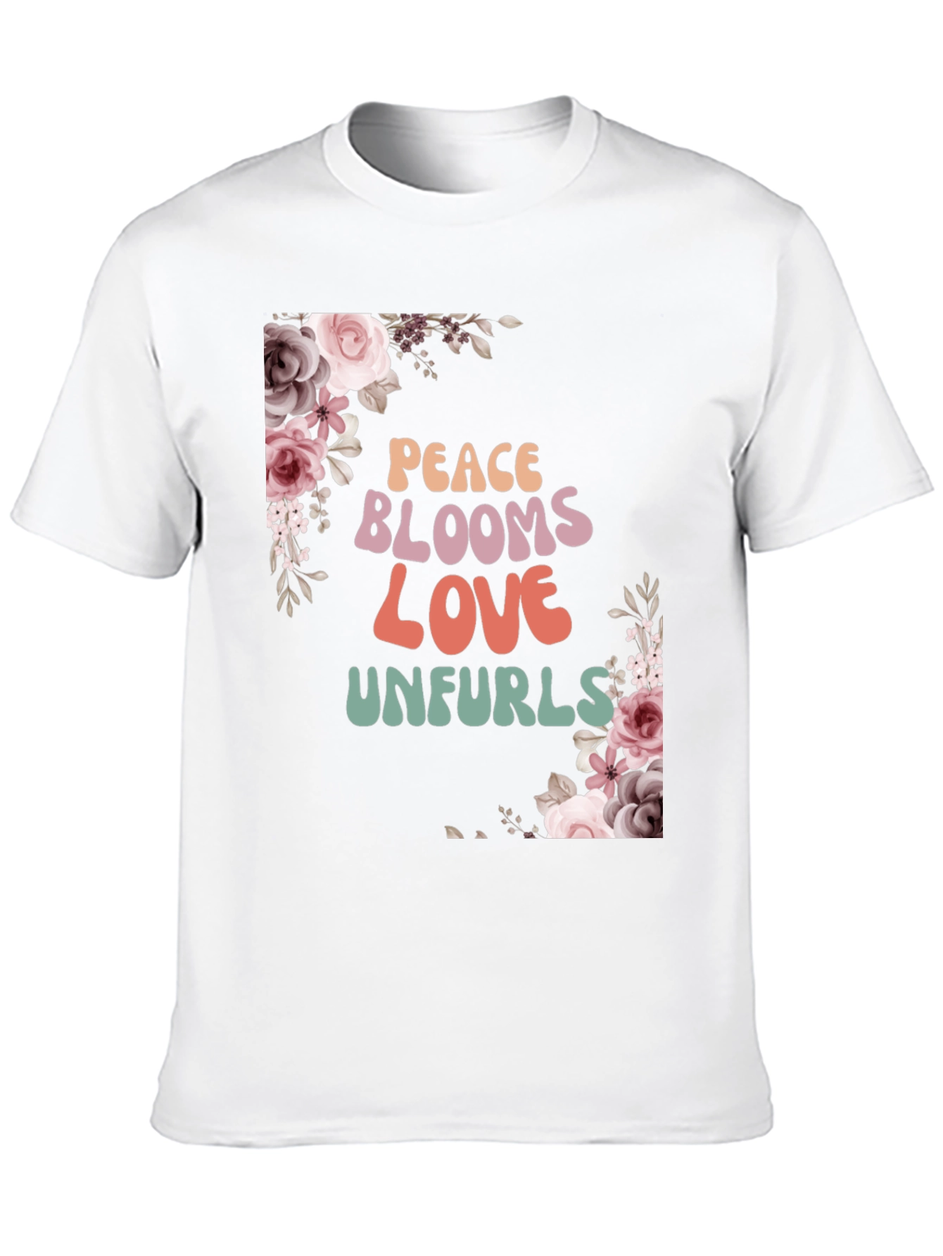 Peace Blooms Love Unfurls Graphic Tee - 10