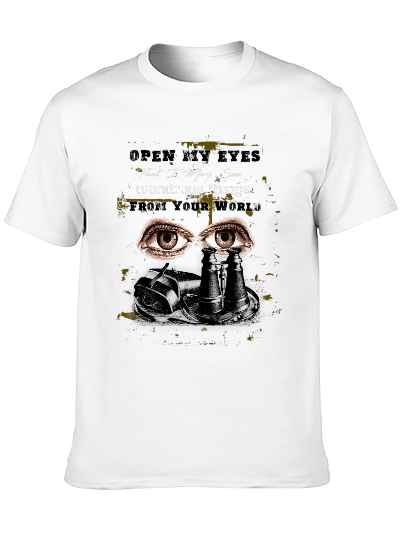 Black Eye See the World Tee - Unique Graphic Print T-Shirt view 10