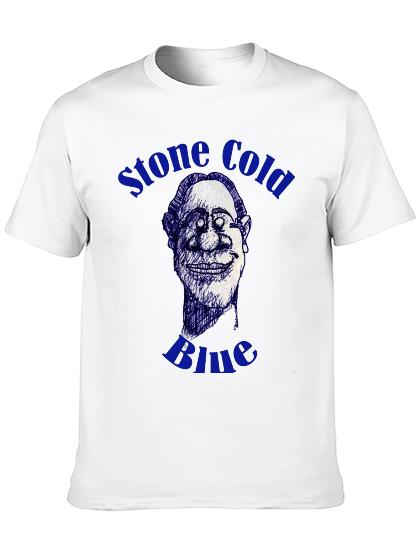 Black Stone Cold Blue Graphic Tee view 10