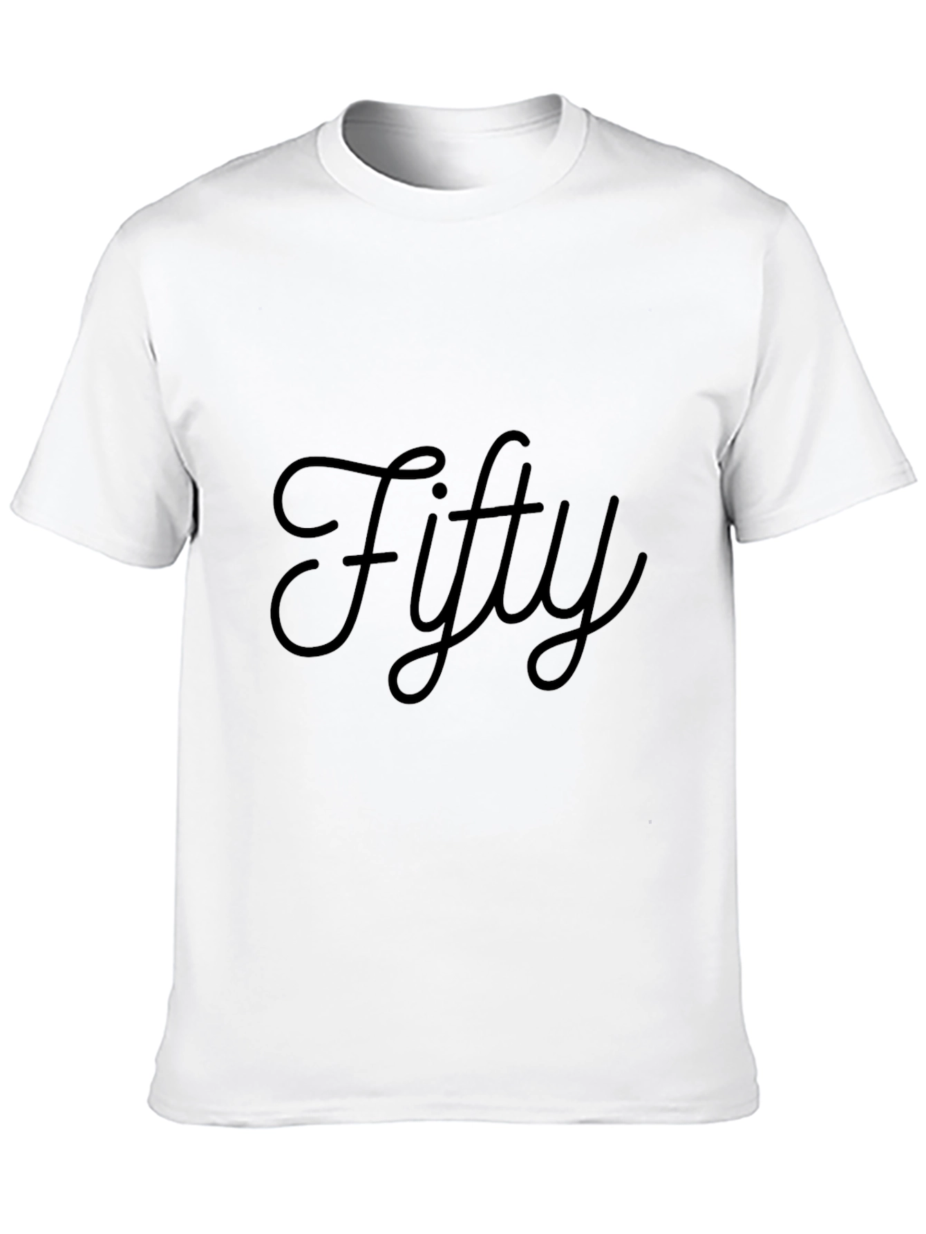 Black Fifty Black T-Shirt - Stylish Birthday Gift Idea view 10