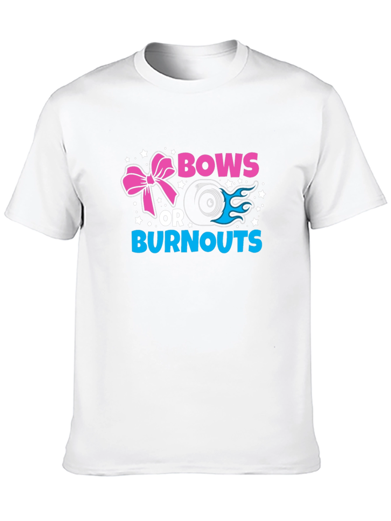 Black Bows or Burnouts Gender Reveal T-Shirt view 10