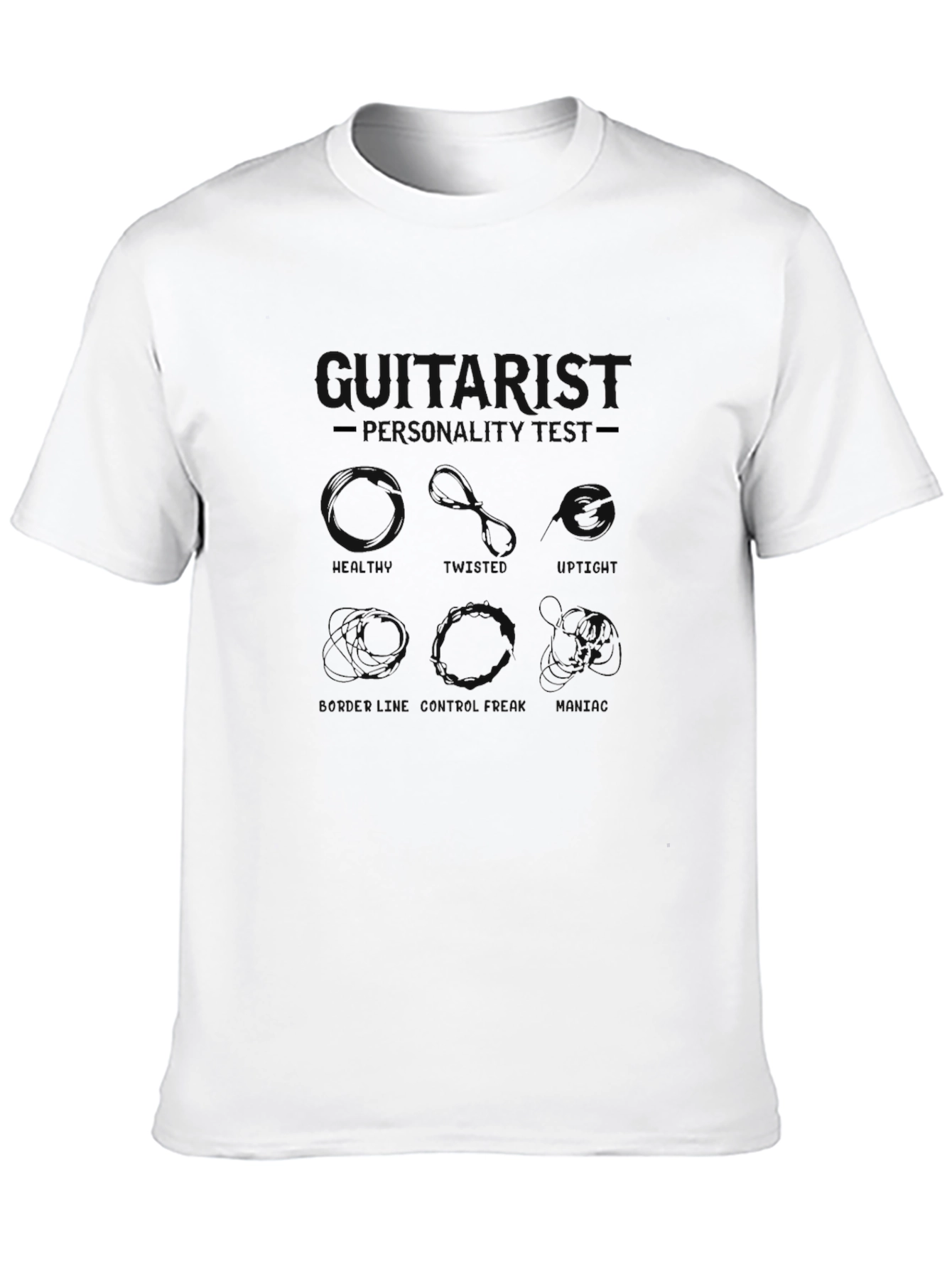 Black Men's Black Graphic Tee view 10