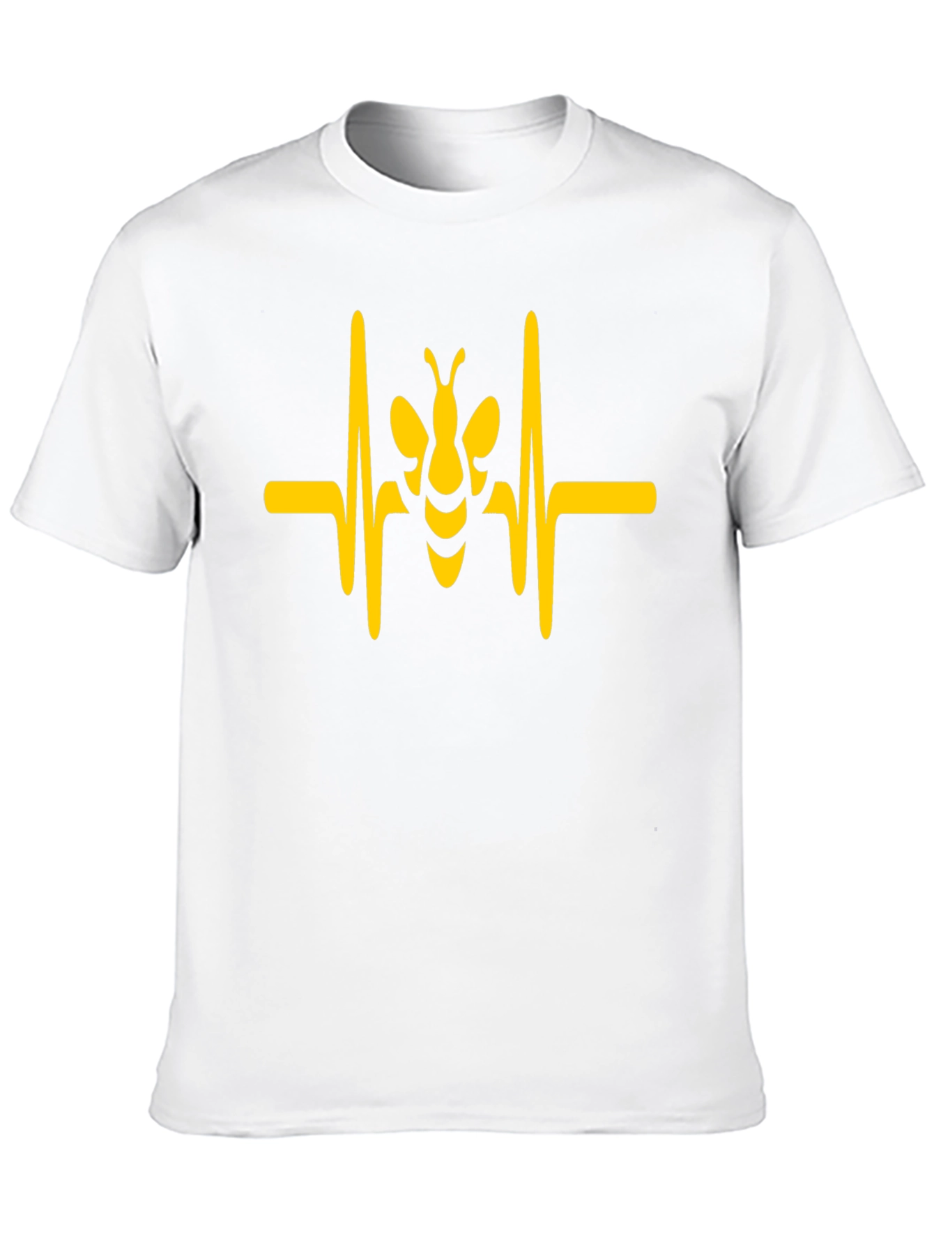 Black Bee Heartbeat T-Shirt - Stylish Graphic Tee view 10