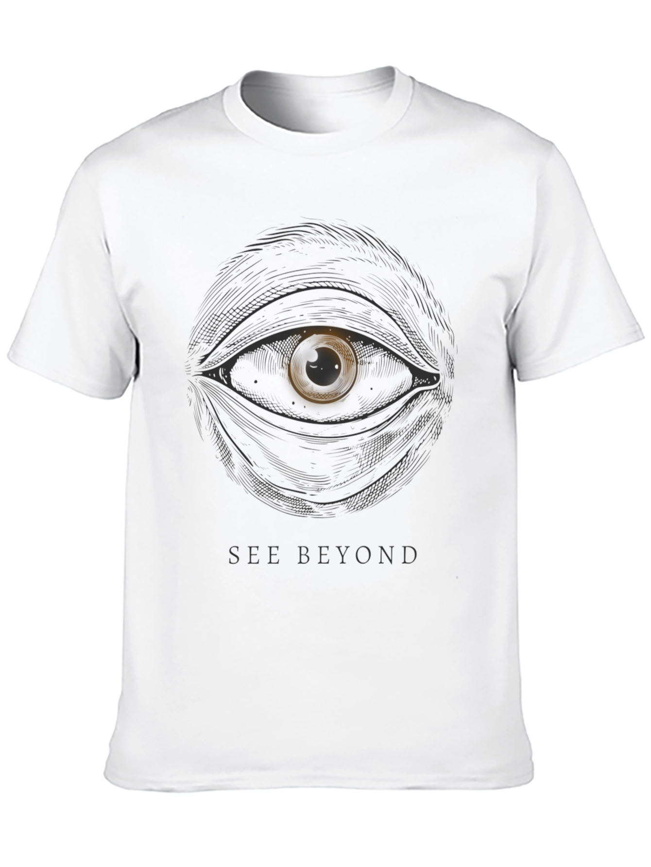 Black See Beyond Eye Graphic T-Shirt - Black view 10