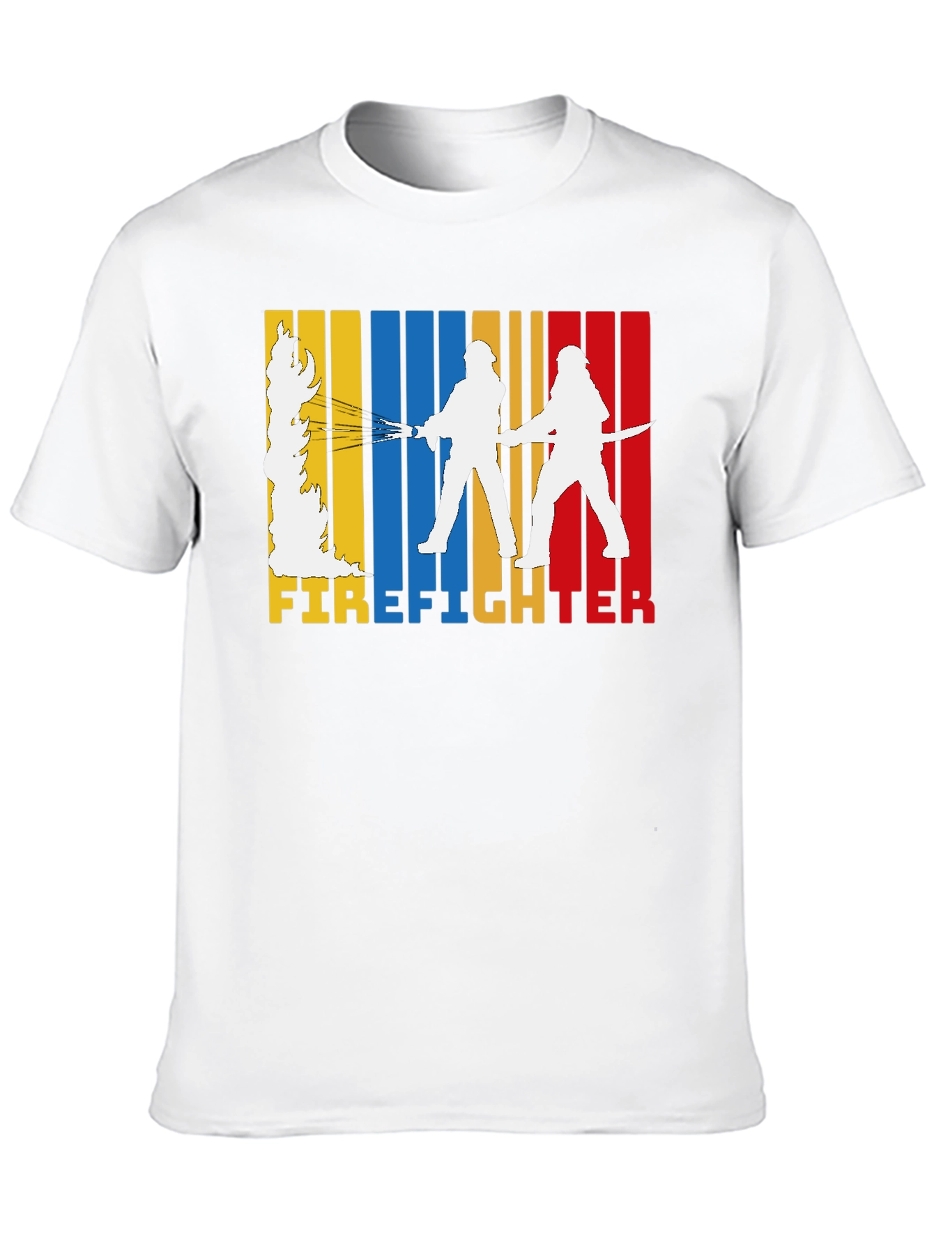 Black Firefighter Graphic Tee - Black view 10