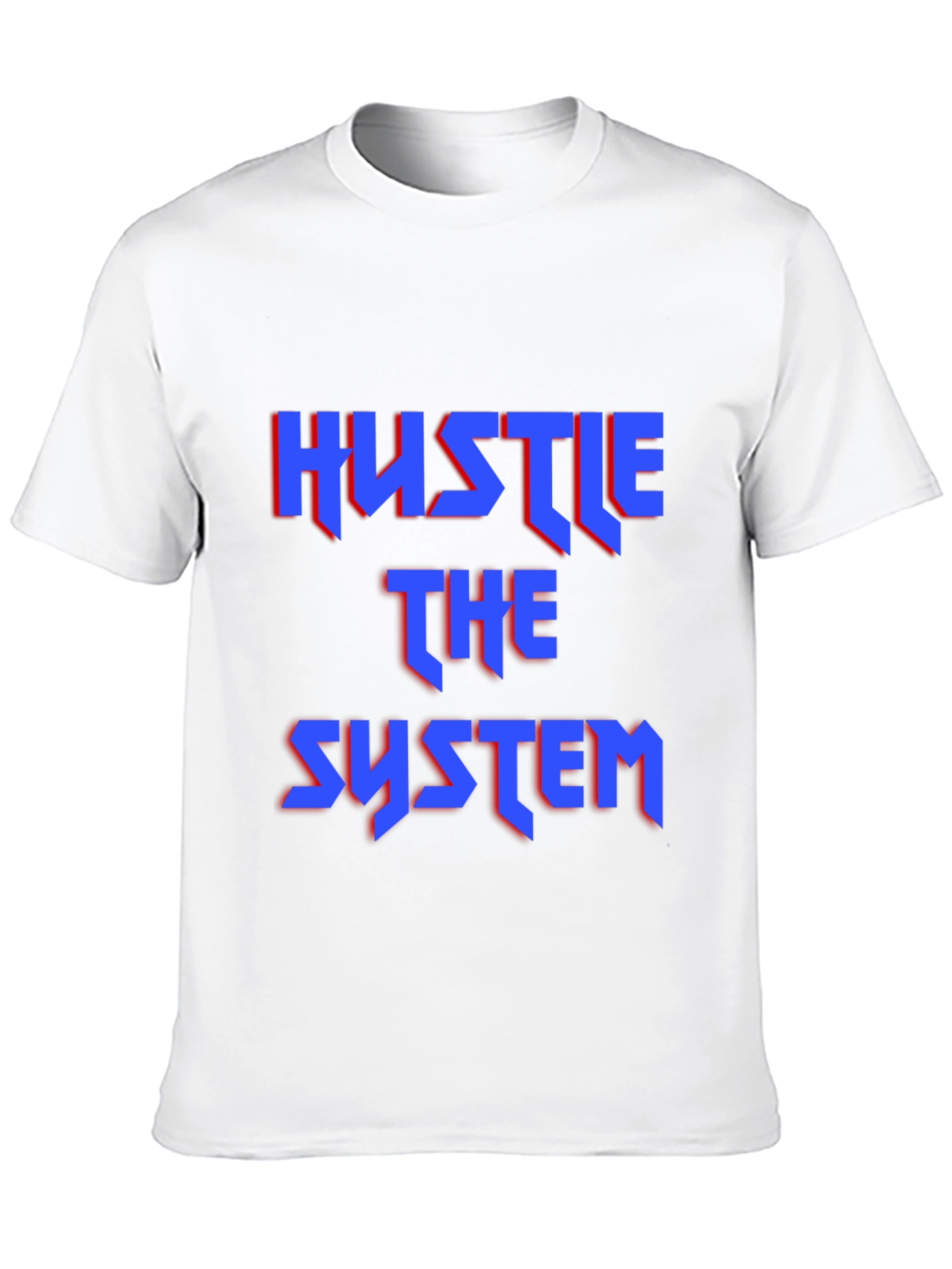 Black Hustle the System Graphic Tee - Bold Statement Shirt view 10
