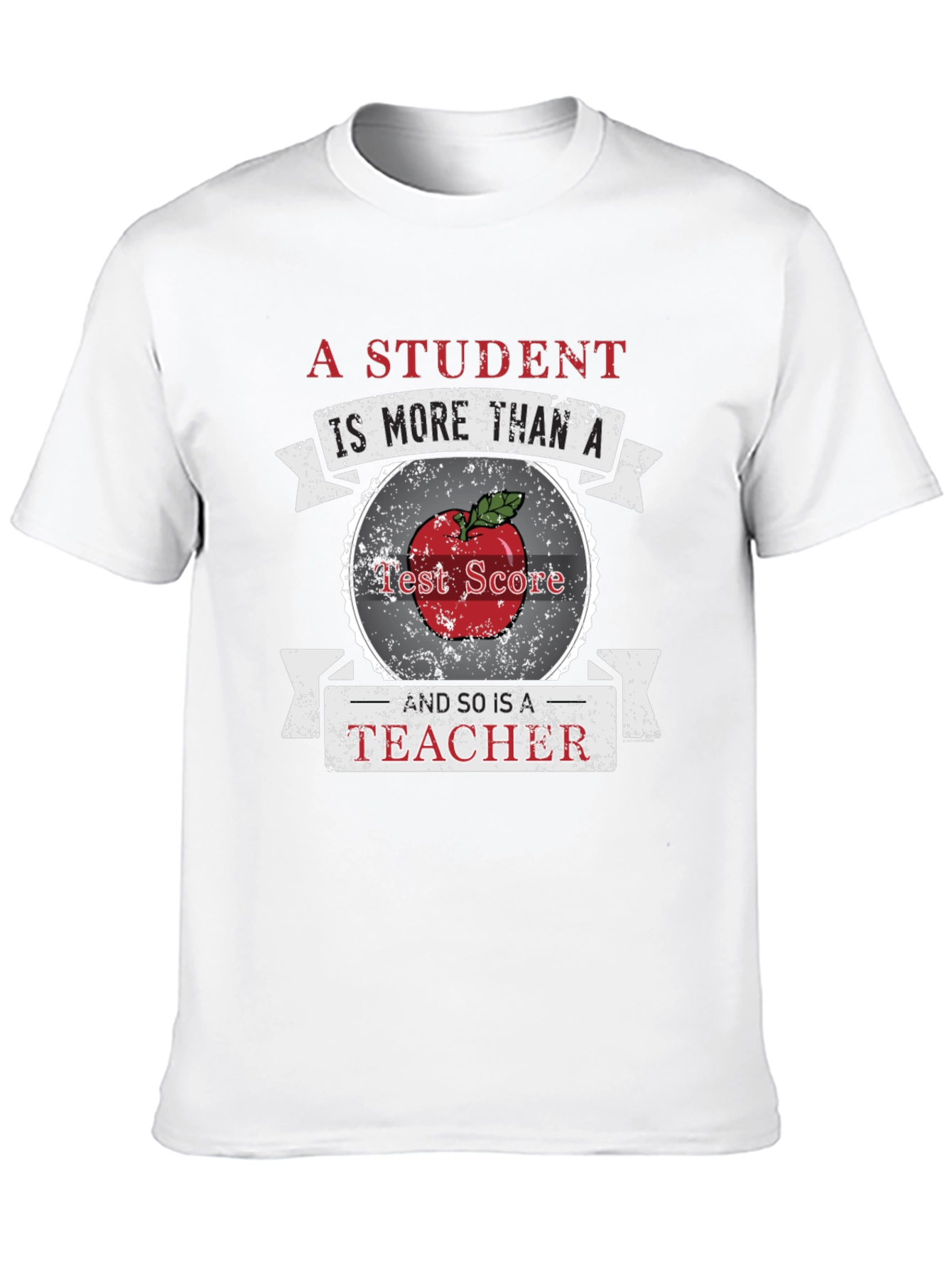 Black Teacher Apple Graphic Tee view 10