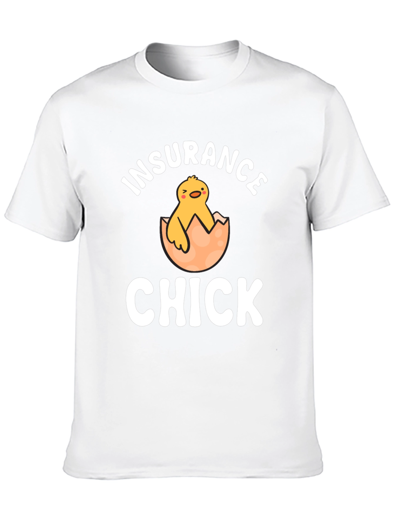 Black Insurance Chick T-Shirt - Novelty Graphic Tee view 10