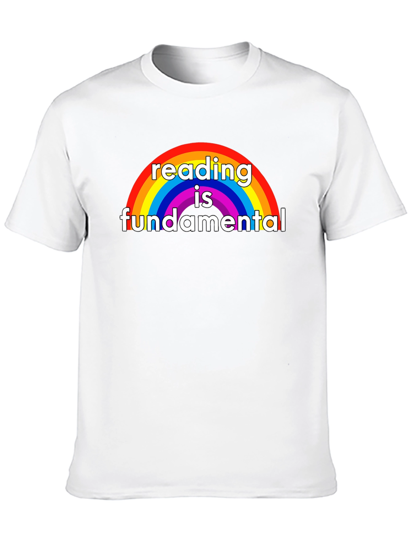 Black Reading is Fundamental Rainbow Graphic Tee view 10