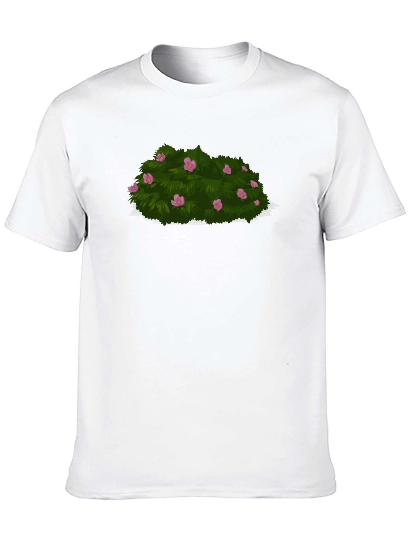 Black Bush With Flowers Graphic Tee - Stylish Casual Wear view 10