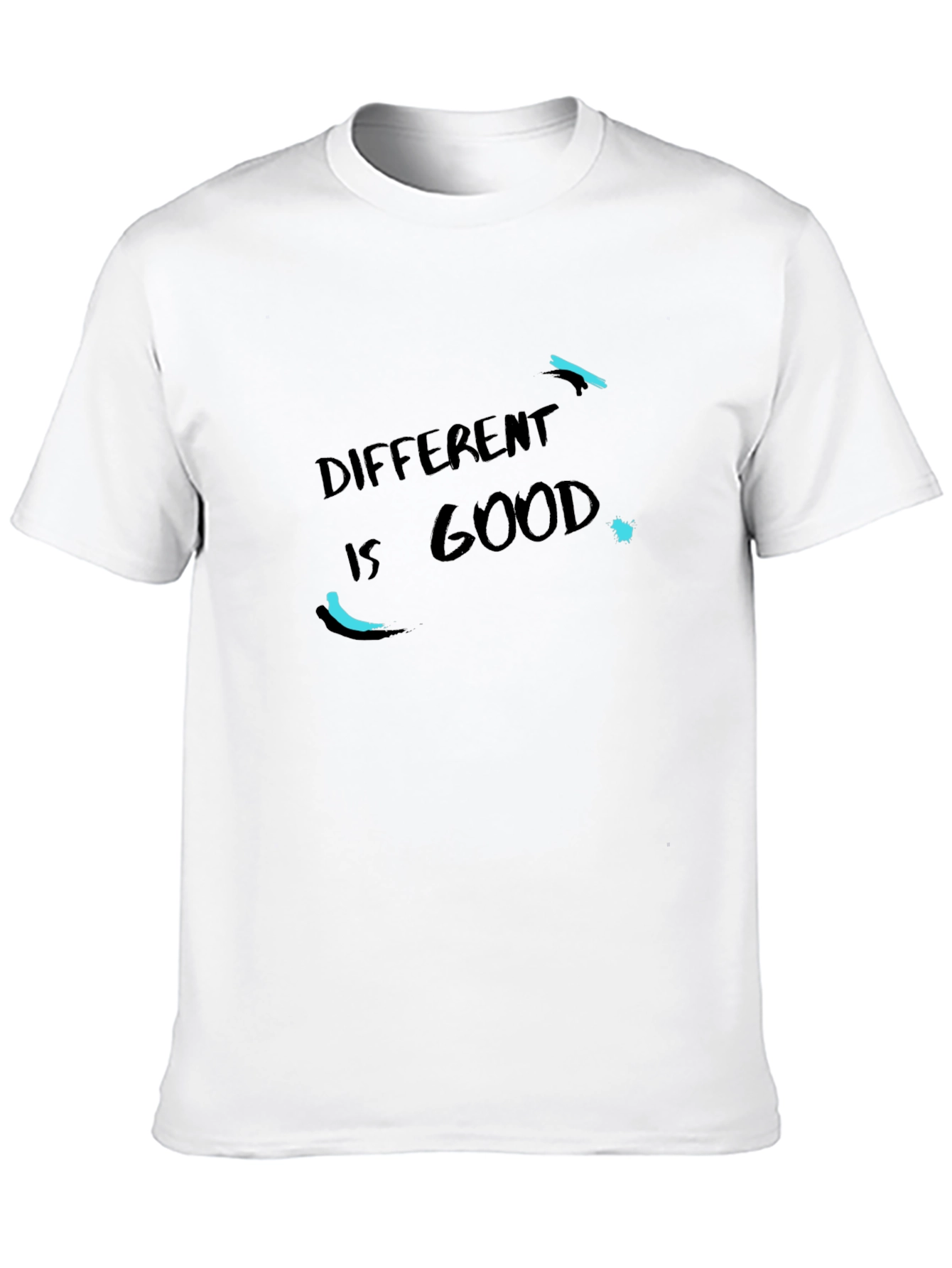Black Different Is Good Black T-Shirt view 10