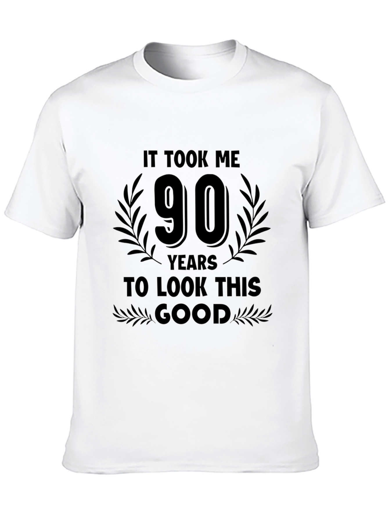 Black 90 Years To Look This Good Birthday T-Shirt view 10