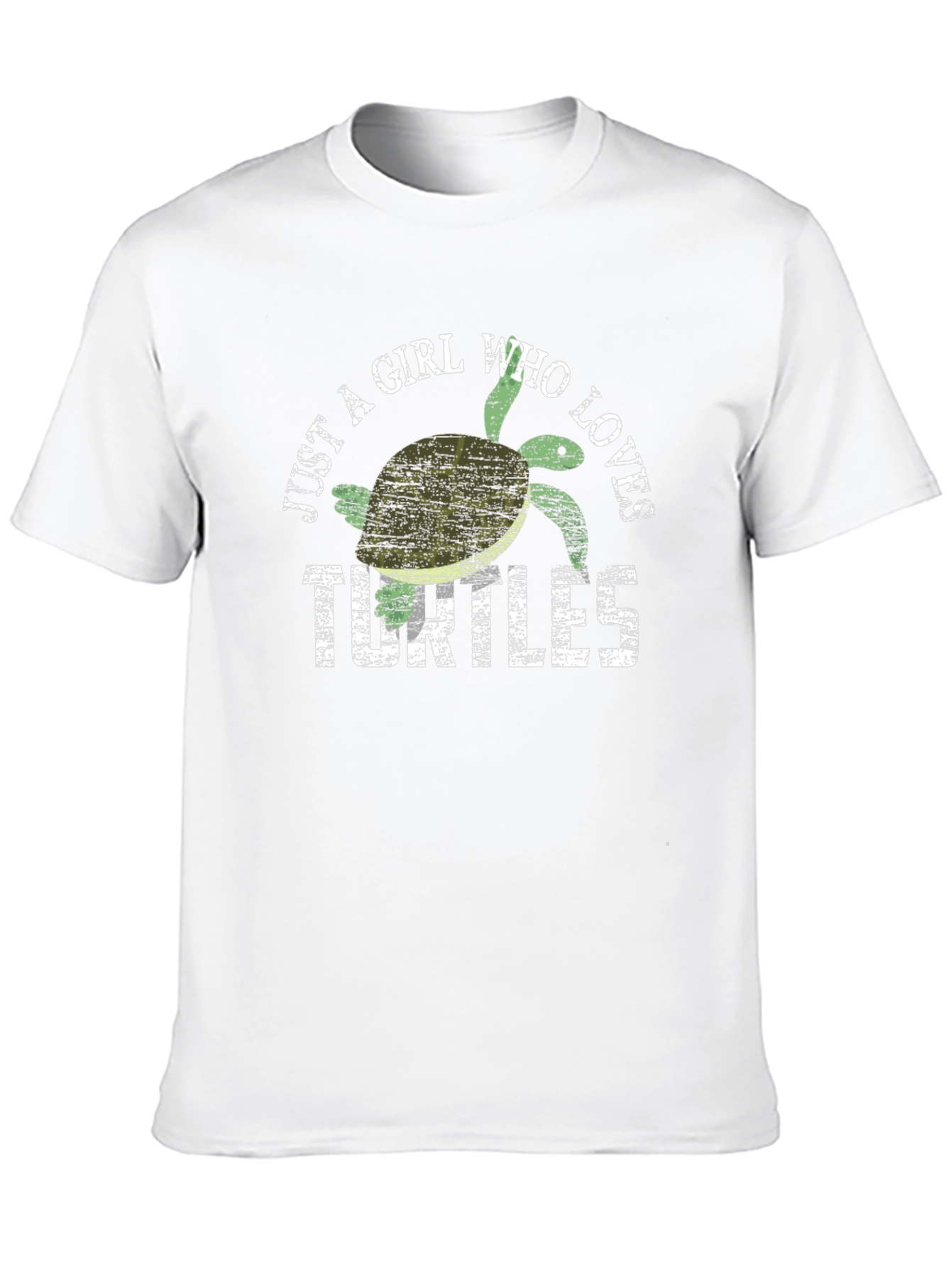 Black Just A Girl Who Loves Turtles T-Shirt view 10