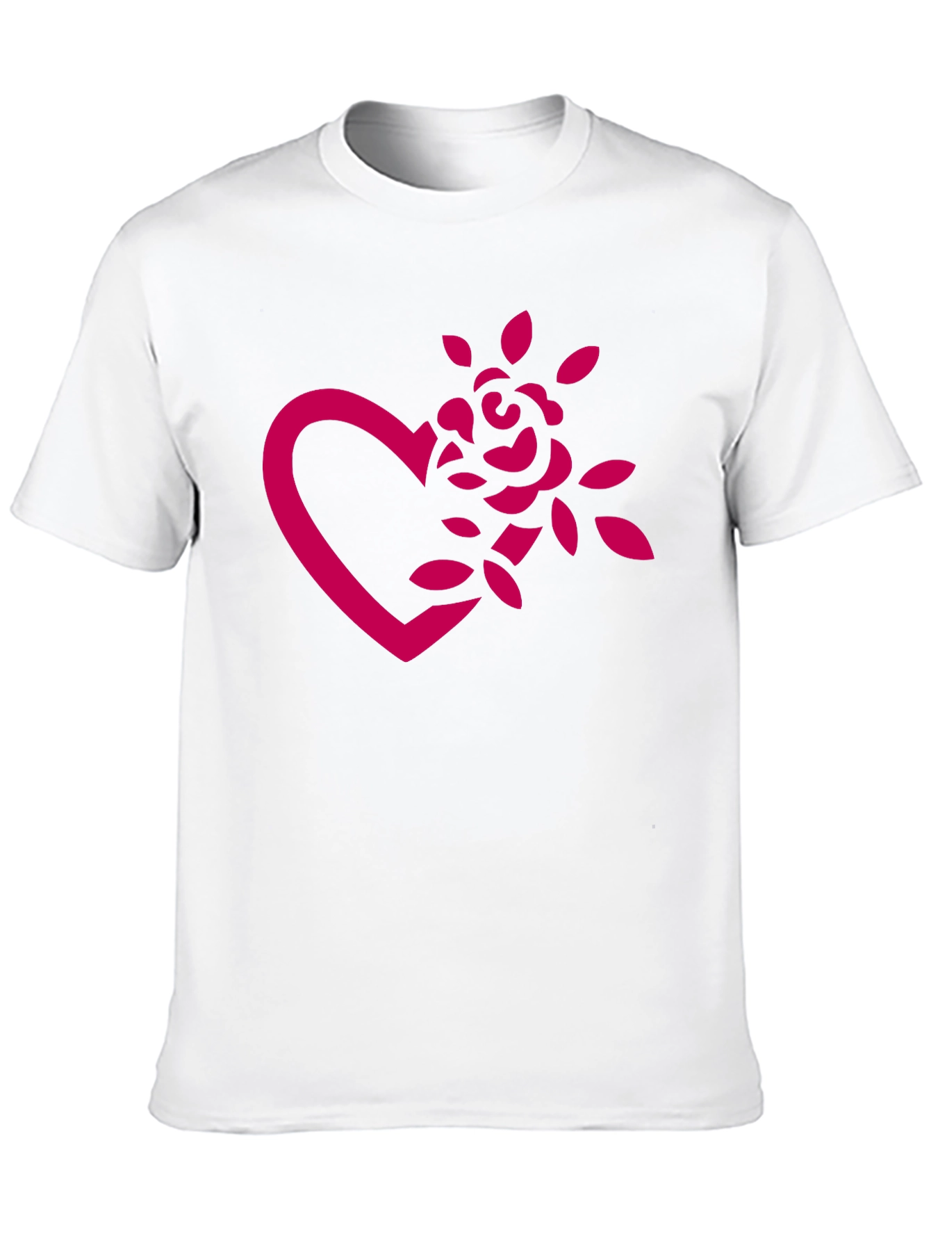 Black Heart Rose Graphic Tee - Black view 10