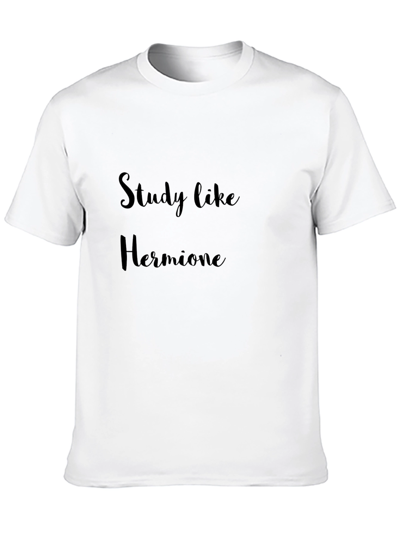 Black Study Like Hermione T-Shirt - Black Cotton Tee view 10