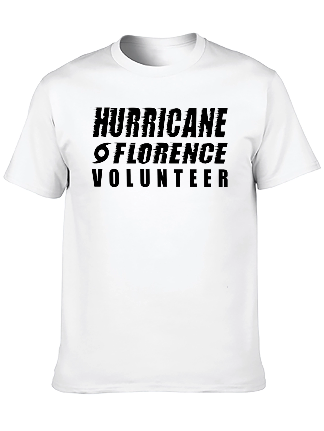 Hurricane Florence Volunteer Black T-Shirt - 10