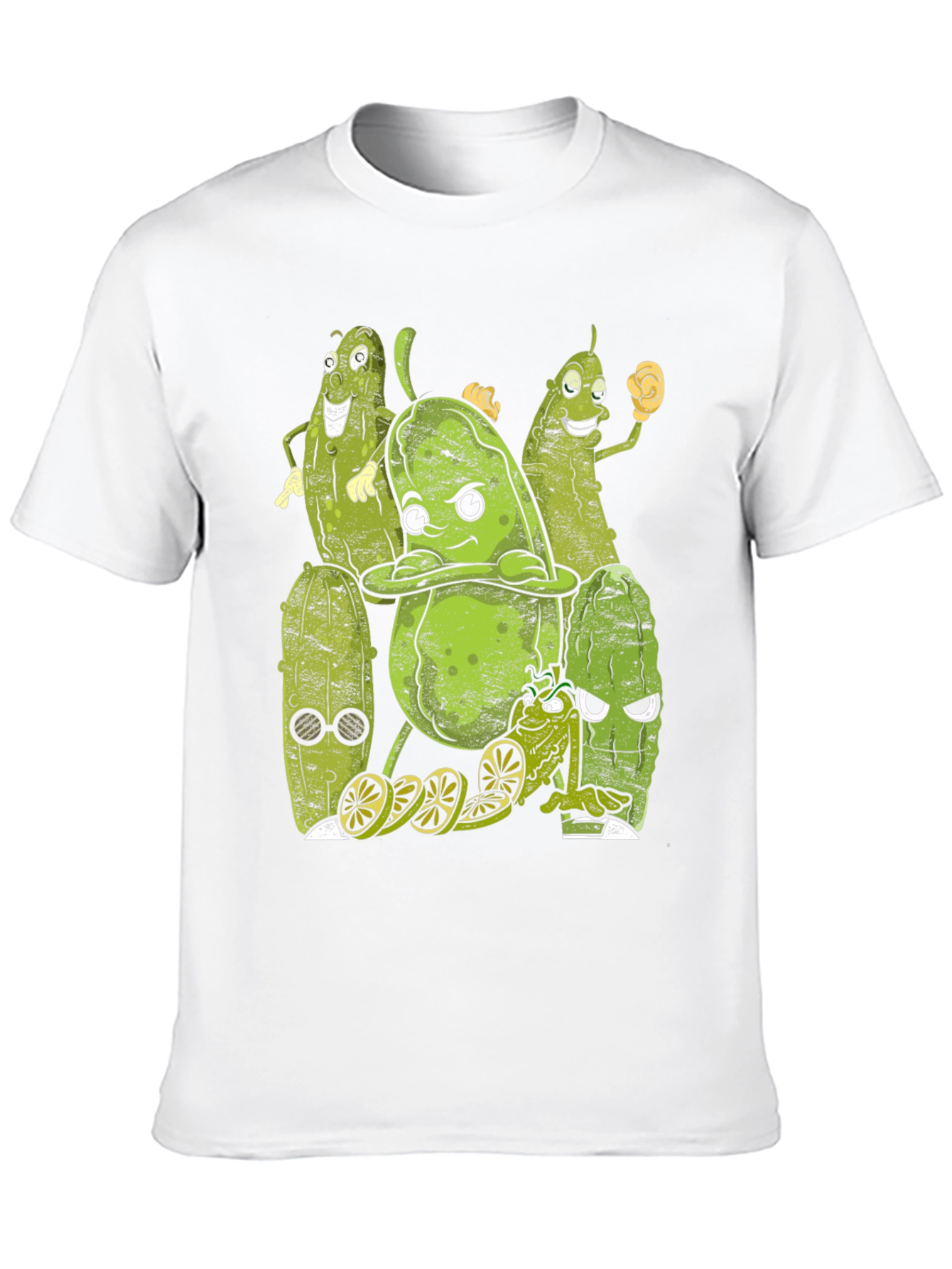 Black Pickle Squad Graphic T-Shirt - Black Cotton Tee view 10