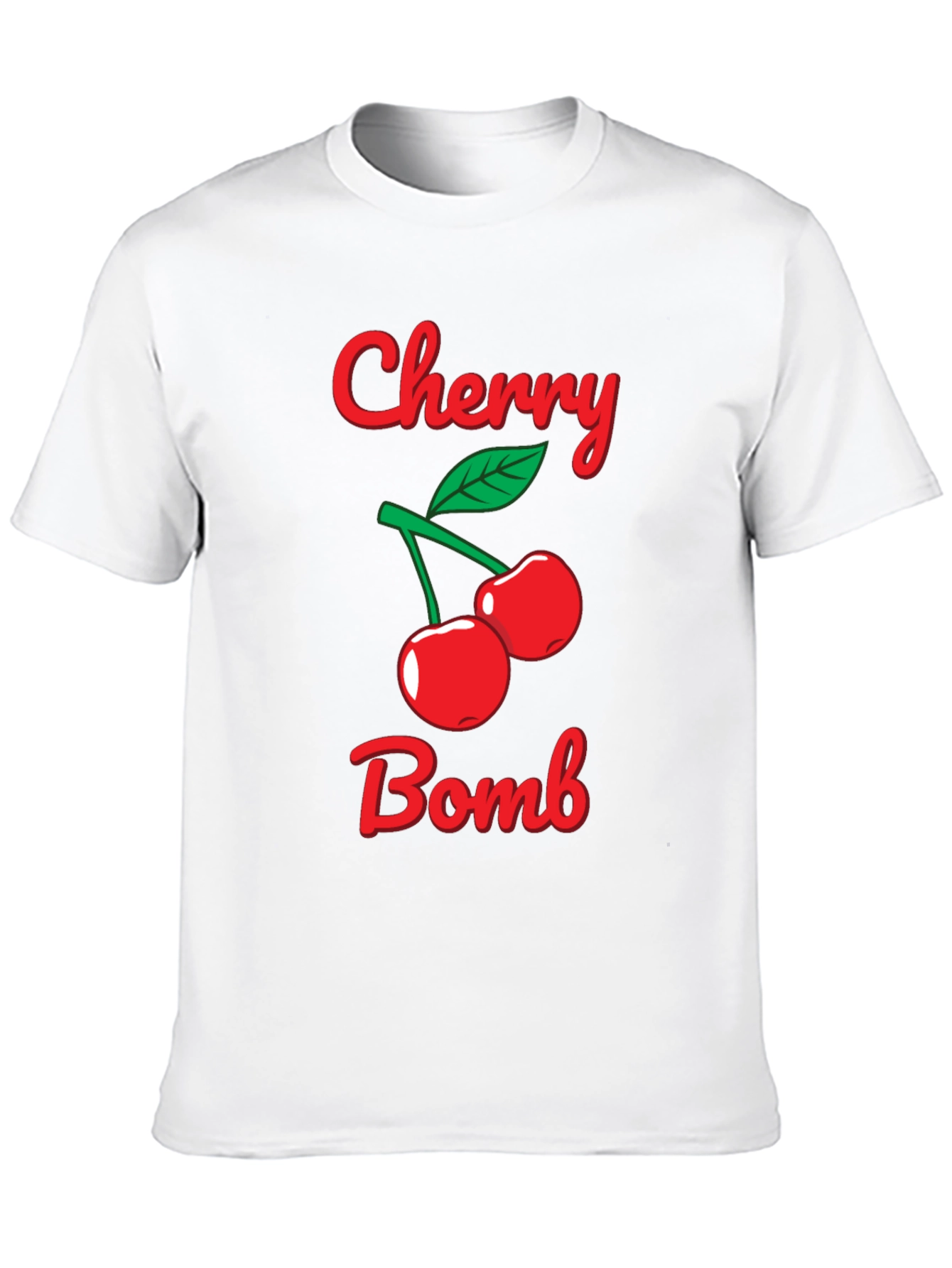 Black Cherry Bomb Graphic Tee - Black Cotton T-Shirt view 10