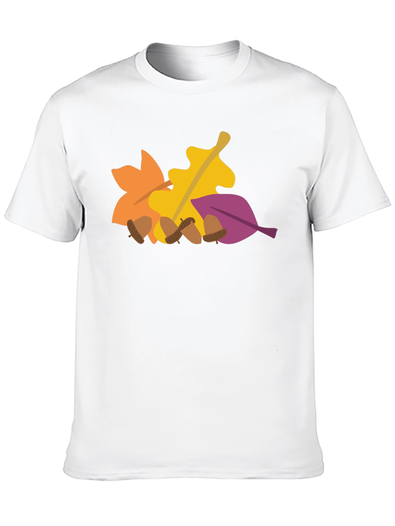 Black Fall Leaves & Acorns Graphic Tee - Autumn Vibes view 10