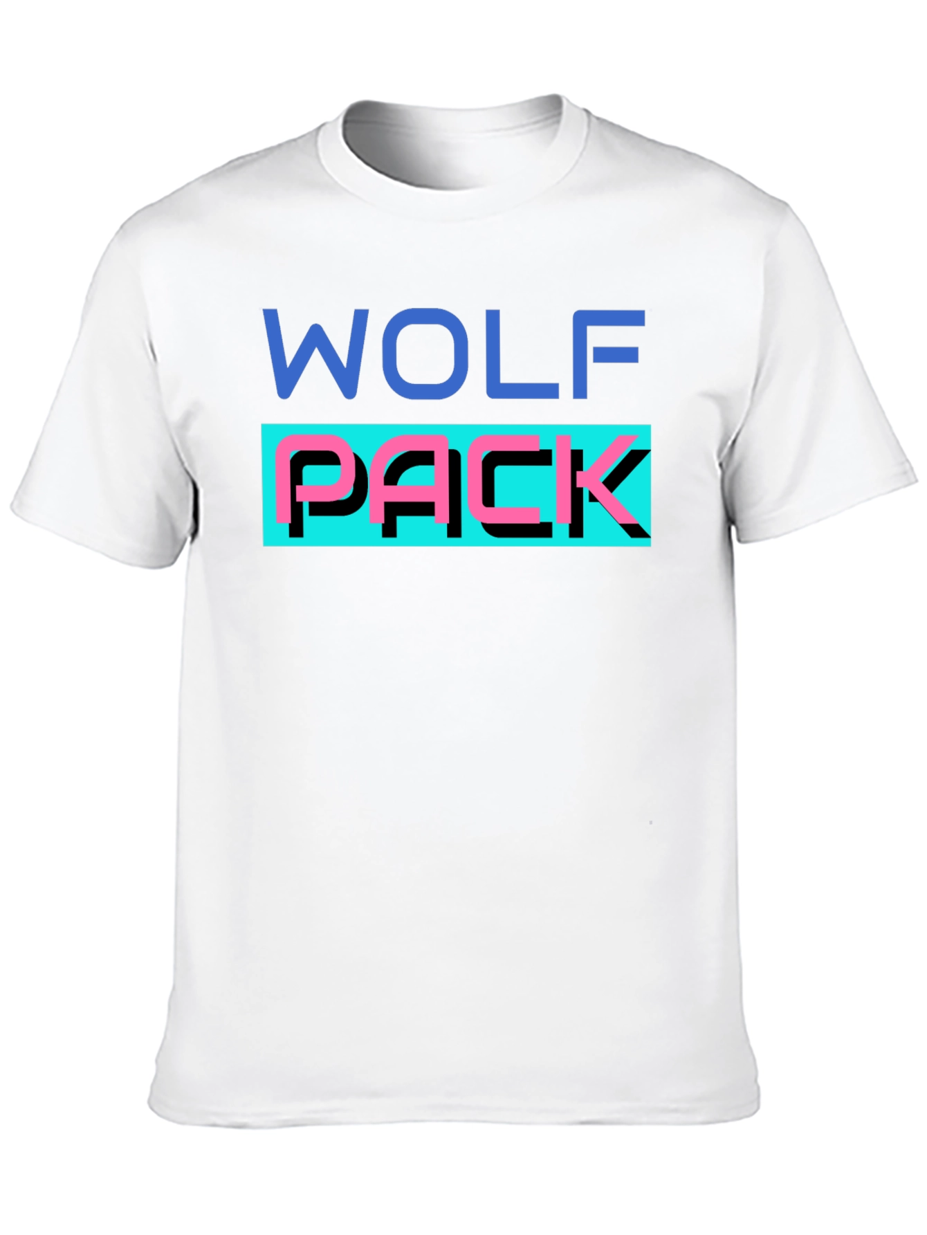 Black Wolf Pack Graphic T-Shirt - Black Crew Neck Tee view 10