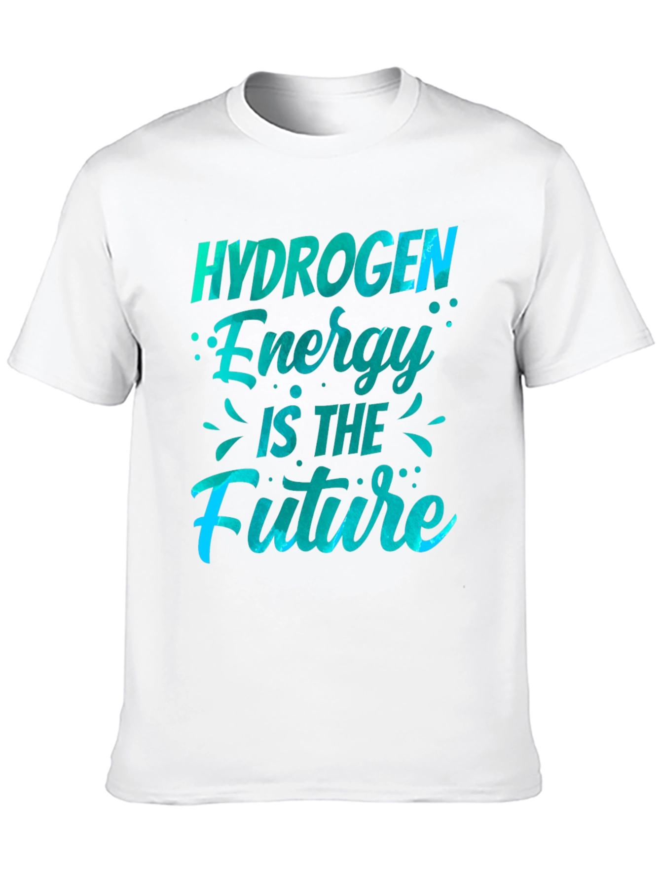 Black Hydrogen Energy Future Graphic T-Shirt view 10