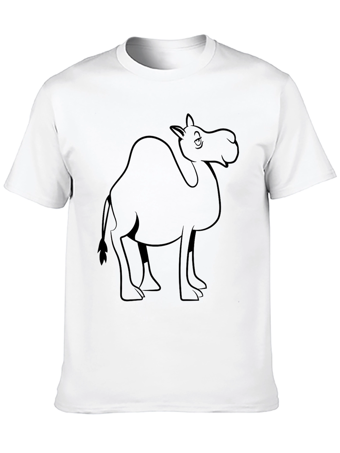 Black Camel Graphic Tee - Unisex Black T-Shirt view 10