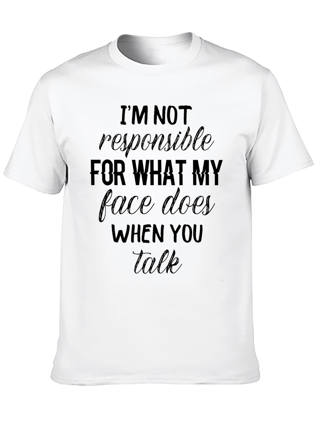 Black Funny Sarcastic Graphic T-Shirt view 10