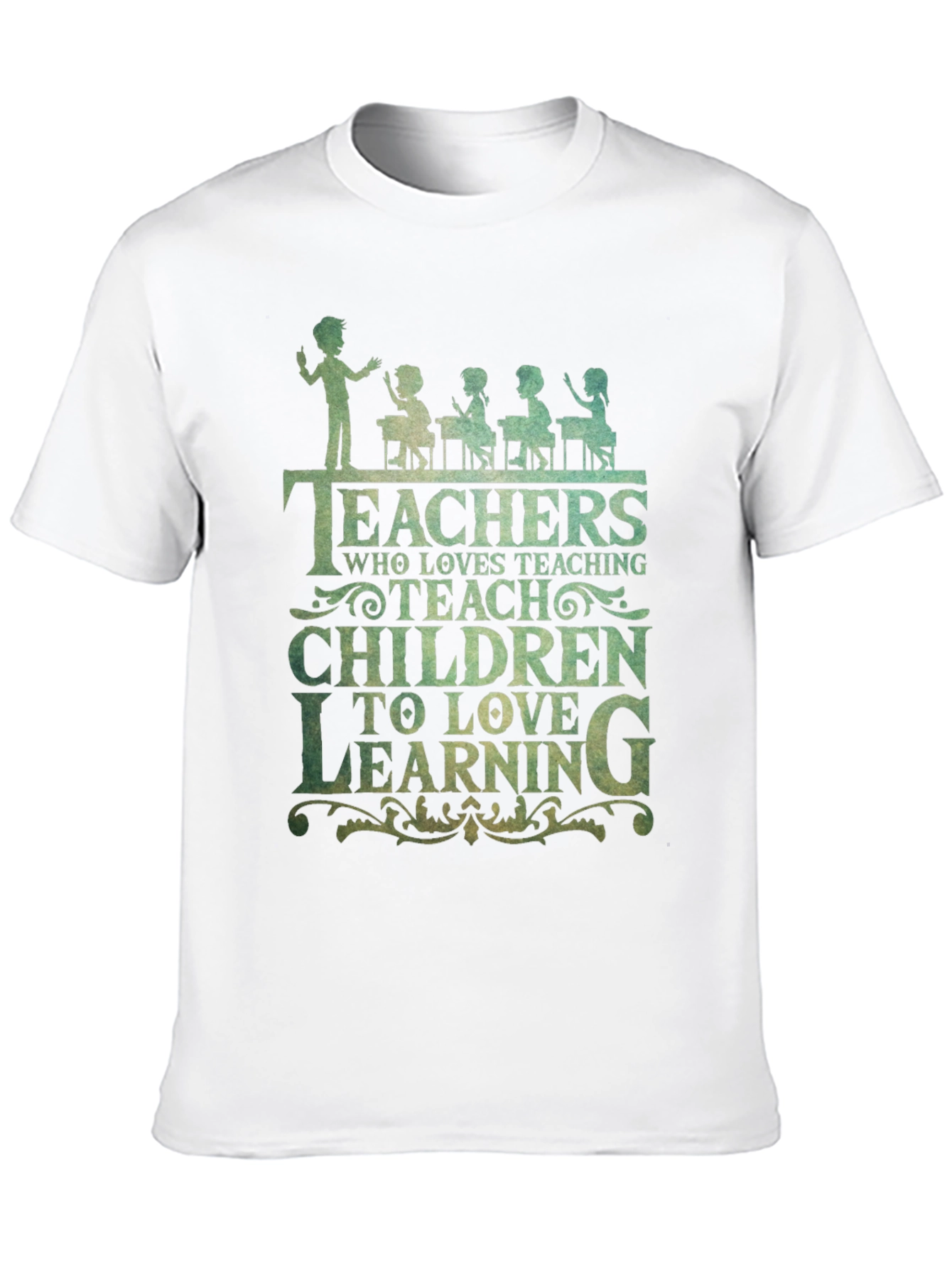 Black Teacher Love Teaching Graphic Tee - Black view 10
