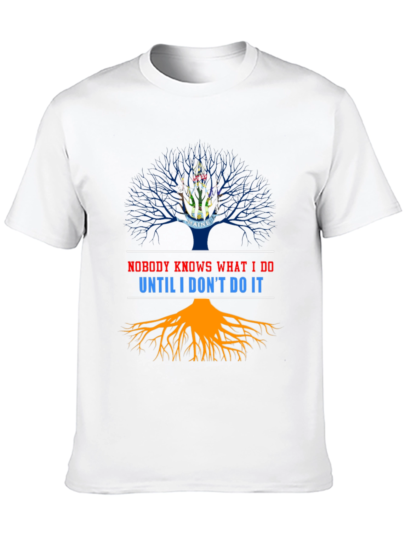 Black Nobody Knows T-Shirt Funny Graphic Tee view 10